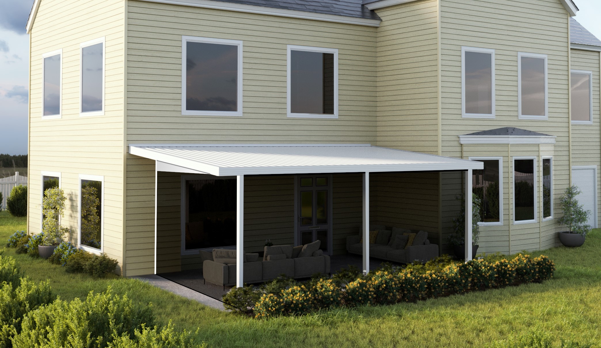 Four Seasons OLS FLROPT2012W20 carports - View #8