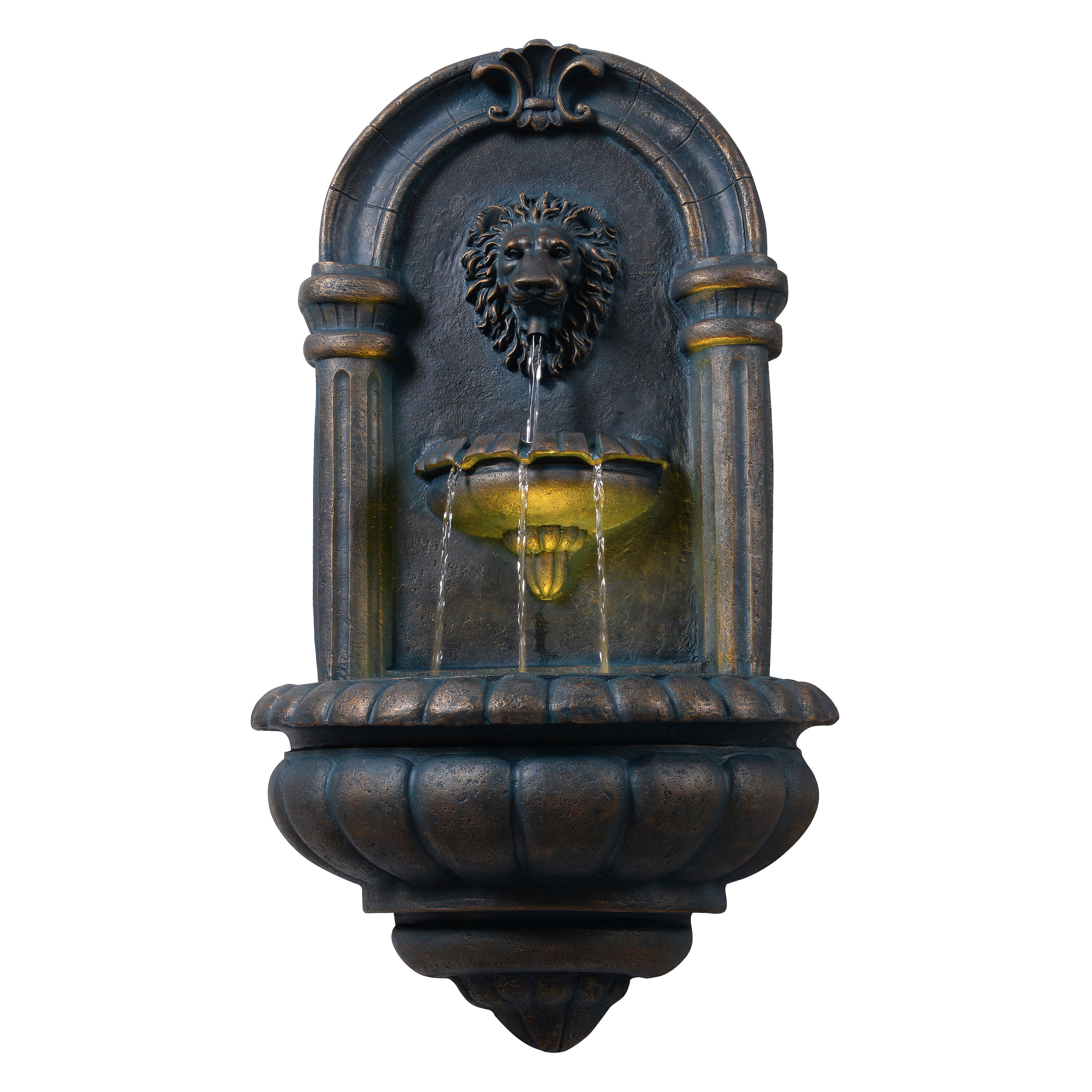 Teamson Home 32-in H Resin Electric Powered Tiered Outdoor Fountain Pump Included