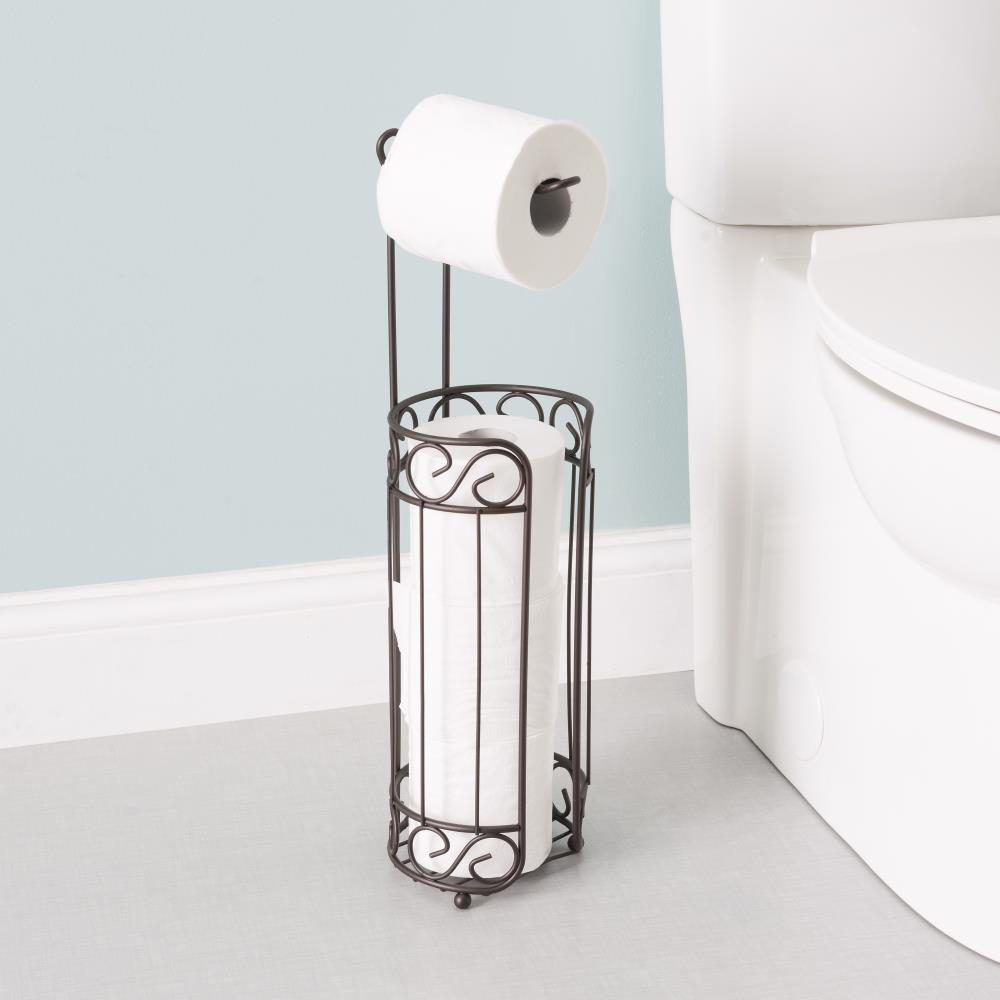  Steel Paper Towel Holder by Home Basics (Bronze), Standing Roll  Holder for Kitchen, by Home Basics, with Raised Feet