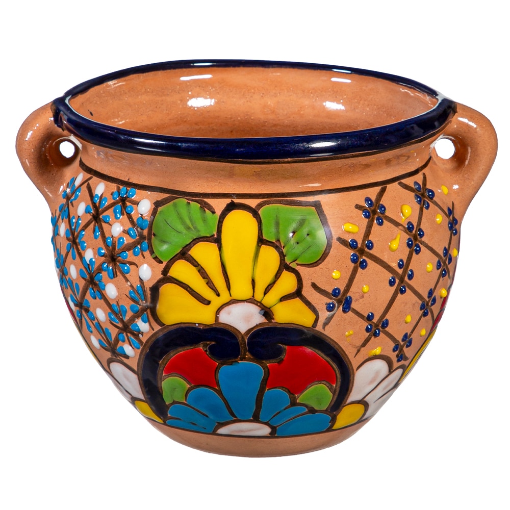 Style Selections ZLW84G2485 Urn 7.0-in W x 5-in H x 7-in D Multiple colors/finishes Clay Indoor/Outdoor Planter
