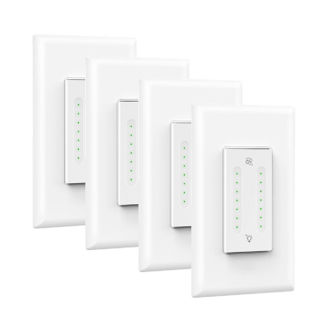 Smart Light Switch 2.4GHz WiFi Panel US Standard Switch Wireless Lighting  Control Through SmartLife APP, Compatible With Alexa, Google Assistant Voi