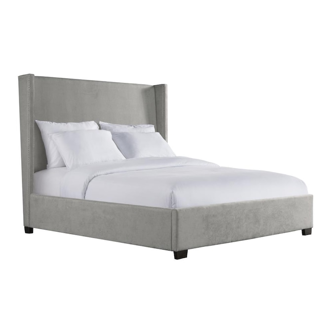 Picket House Furnishings Fiona Grey, King Upholstered Bed Frame And Headboard