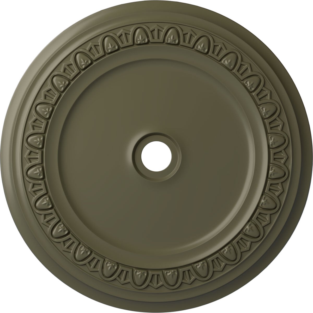 Ekena Millwork CM41CAPTF Caputo 41-in W x 41-in L Painted Turtle Polyurethane Whole Ceiling Medallion
