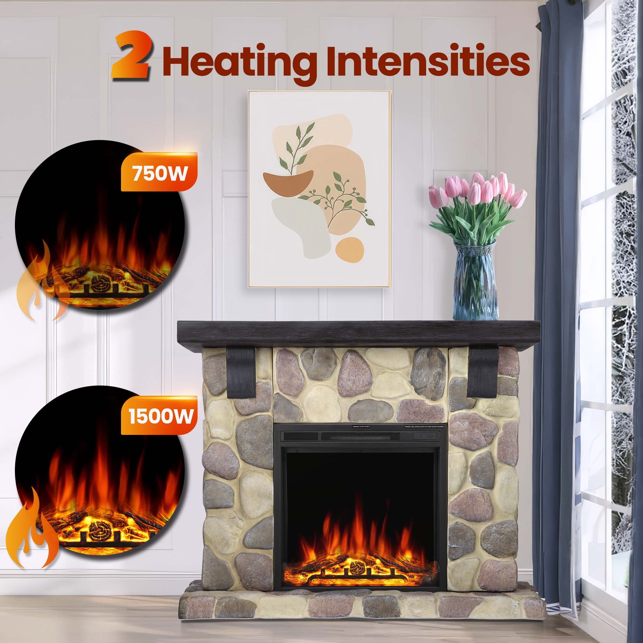 COWSAR Y4928 Electric-Fireplaces - View #4