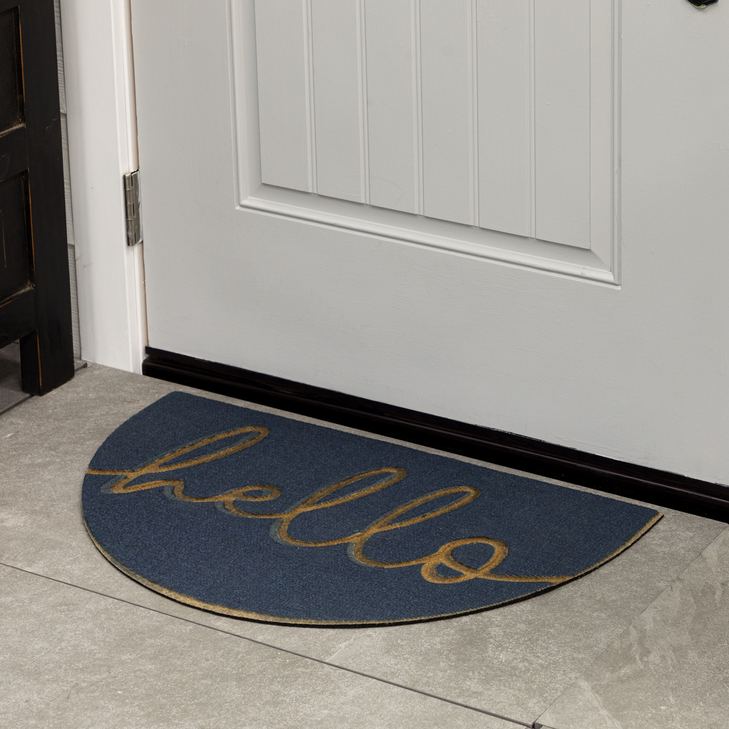 Style Selections B1096 19929 018030 18-in x 30-in Multi Polyester Non-Slip Grip Indoor or outdoor Decorative Spring Door Mat 3 -Pack