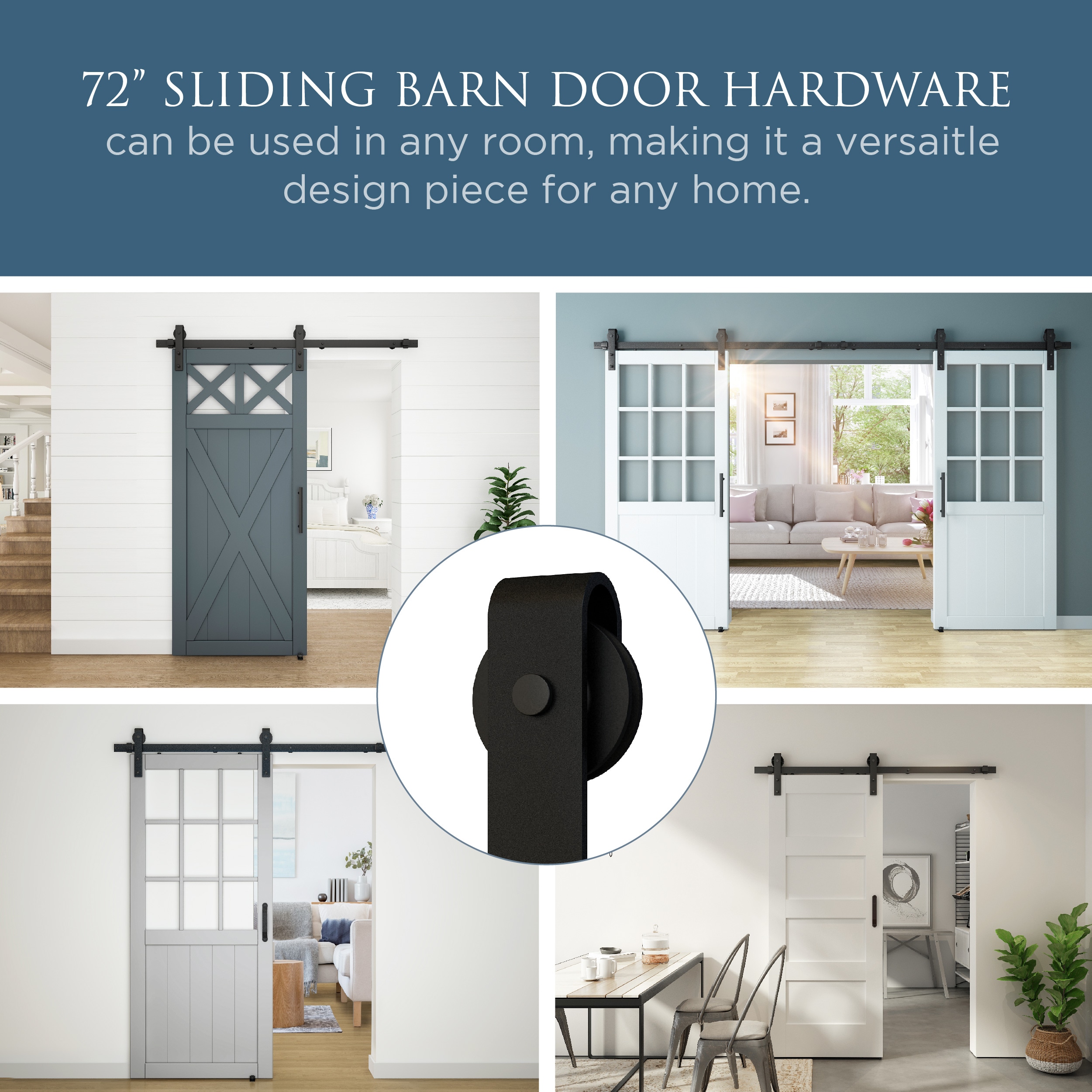 National Hardware N700-005 Barn-Door-Roller-Kits - View #3
