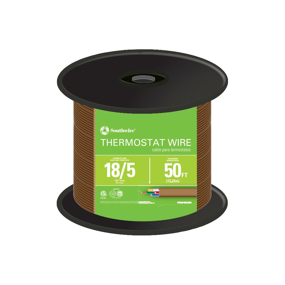 Southwire 50-ft 18 / 5 Solid Thermostat Wire ( By-the-roll )
