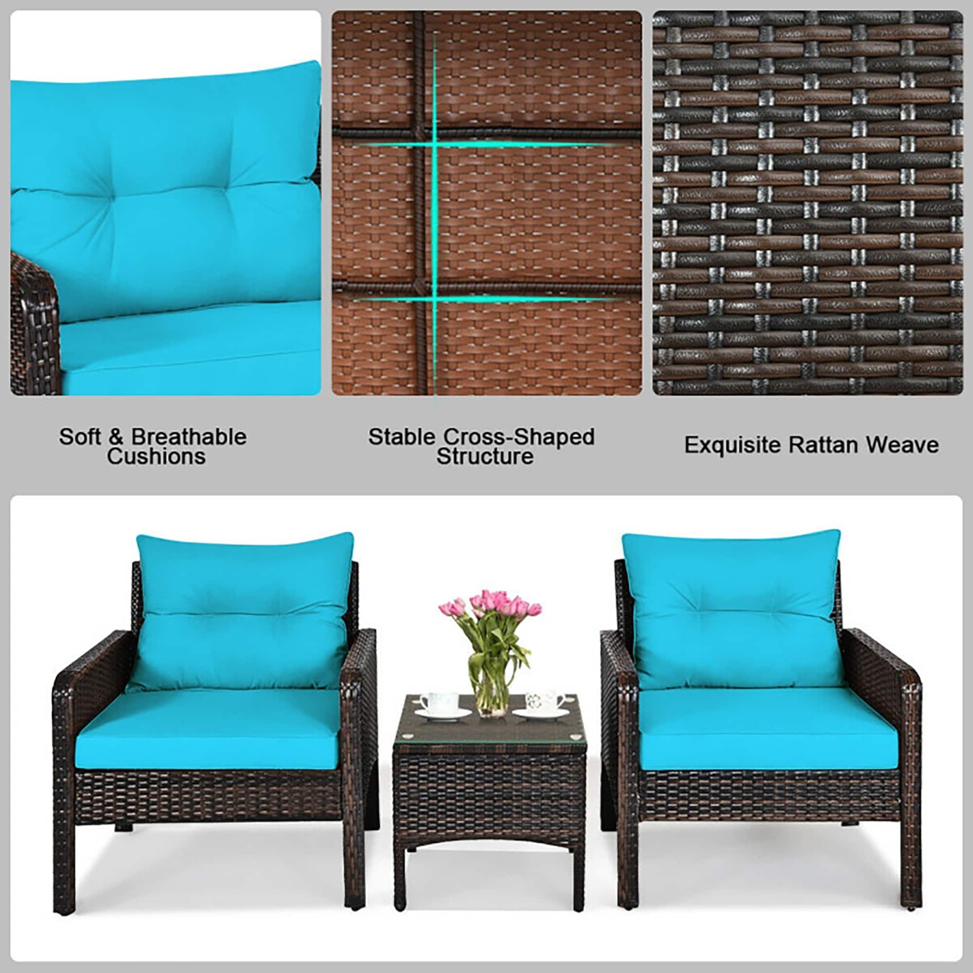 CASAINC CEW-HZ012BLDB13 Patio-Conversation-Sets - View #5