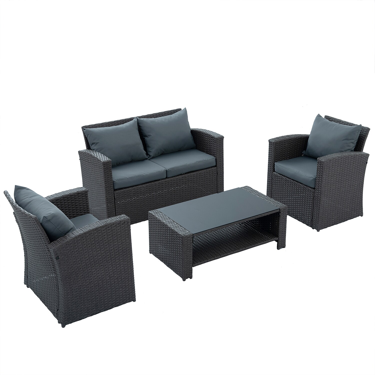 SINOFURN SYB790010GY Patio-Conversation-Sets - View #7