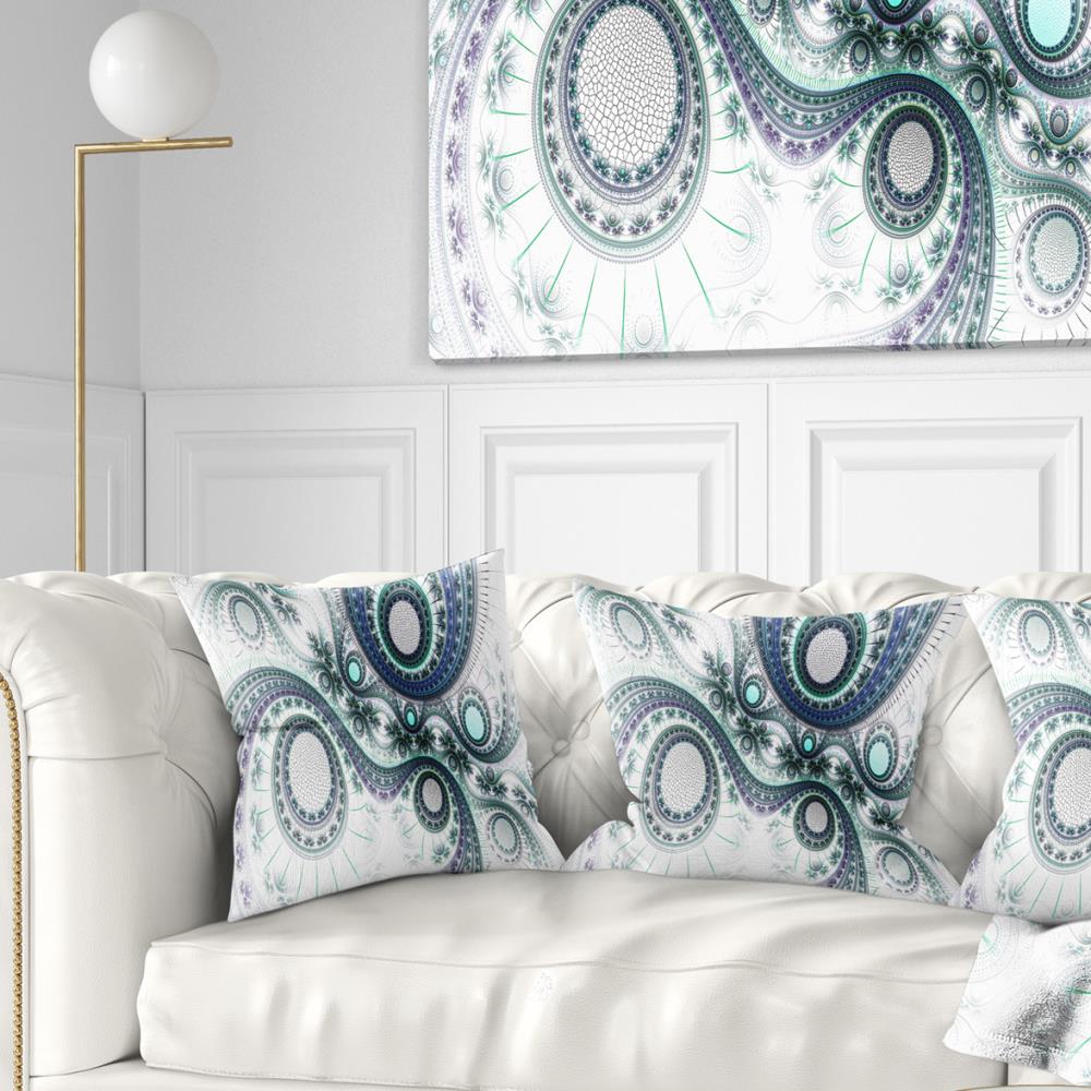Designart CU7499-18-18 18-in x 18-in White Indoor Decorative Pillow