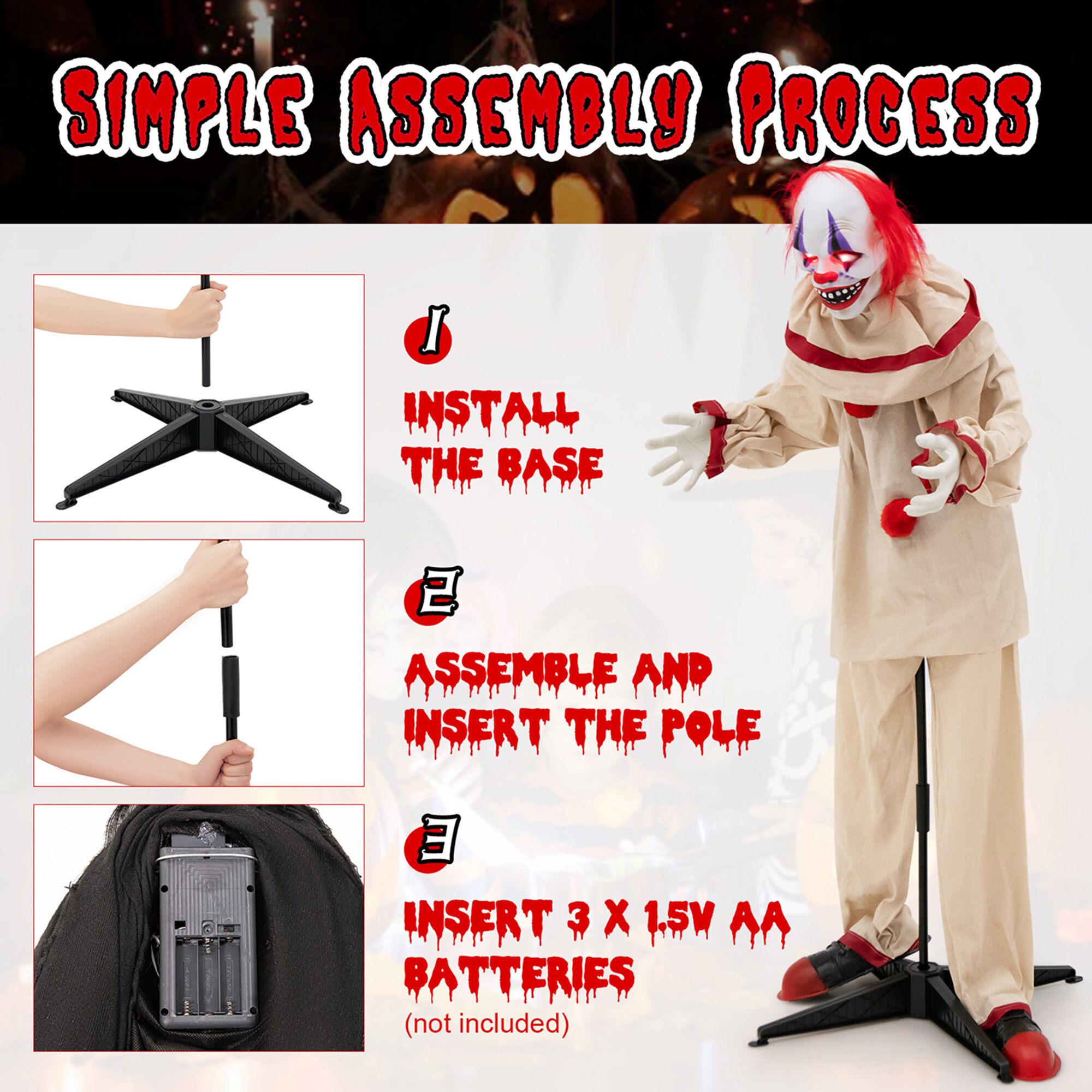 Costway LWS00684 Table-Halloween-Decor - View #3