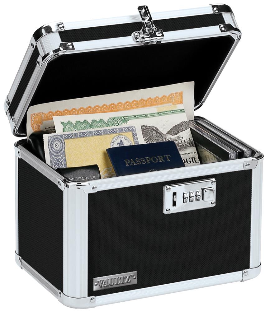 Vaultz Personal Storage Box with Combination Lock - Clear