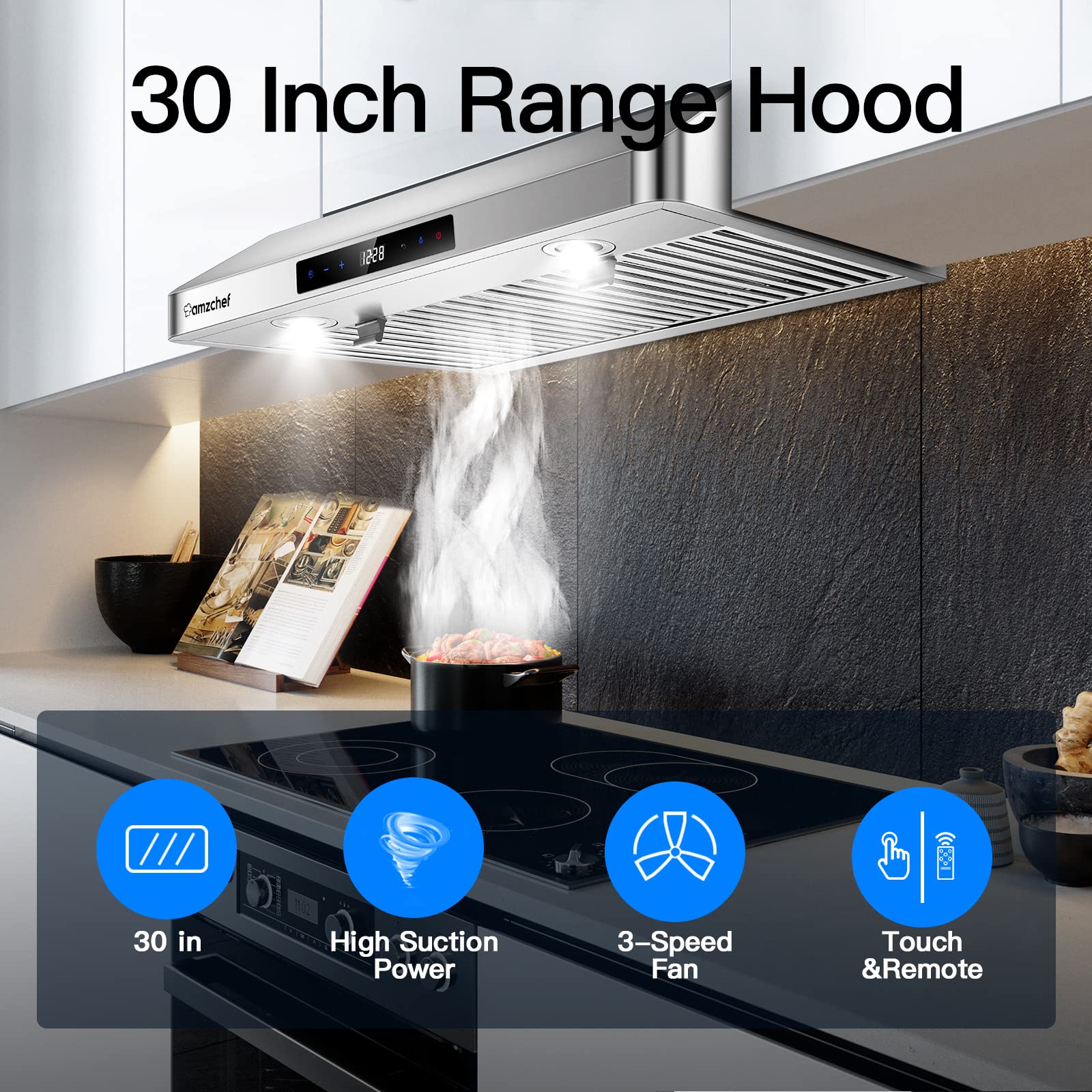amzchef UL-70LS4A Undercabinet-Range-Hoods - View #3