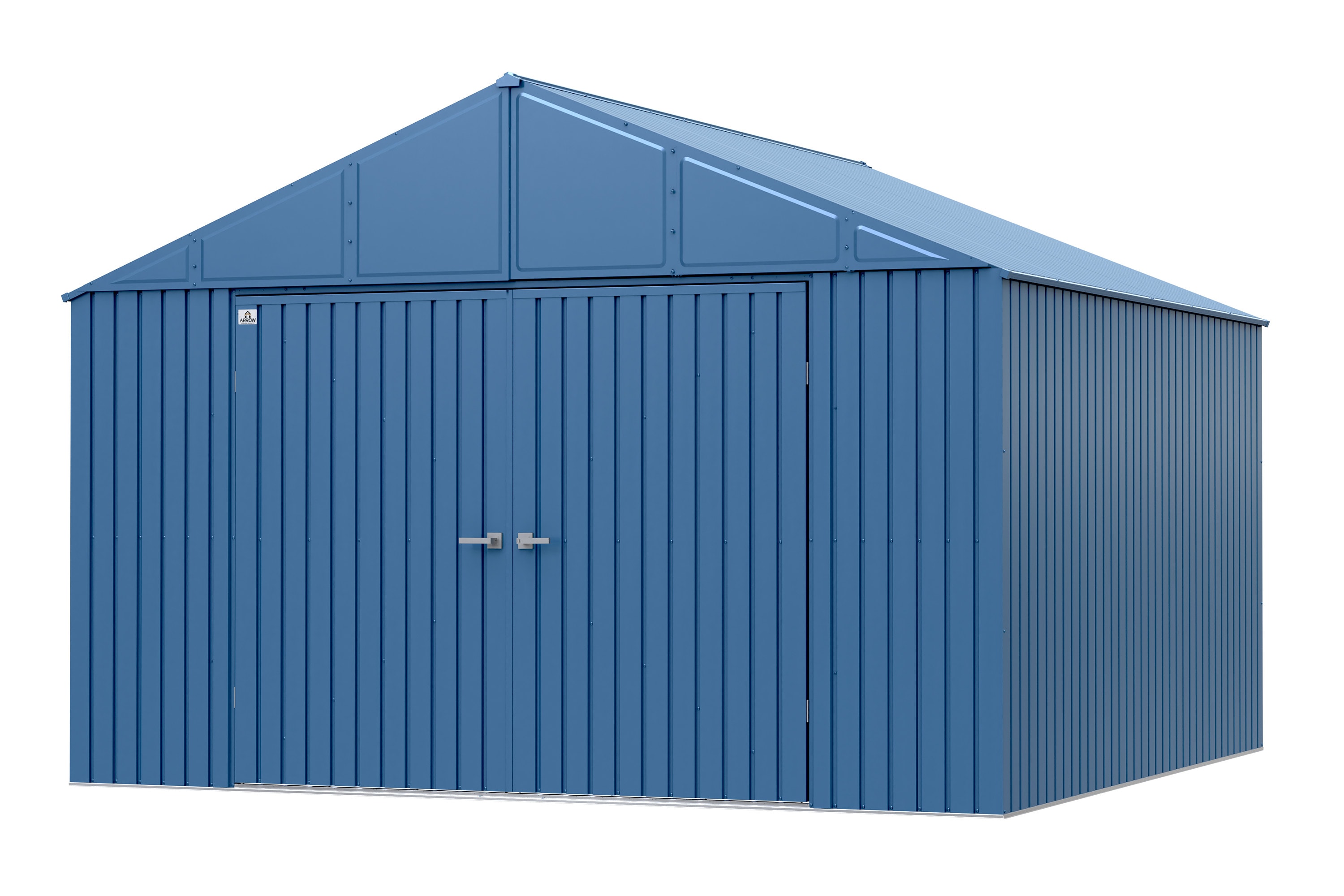 Elite 12' x 12' Blue Grey Steel Storage Shed Kit