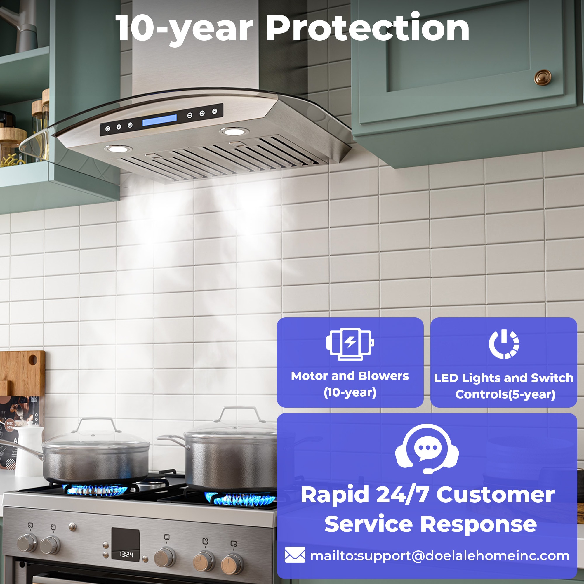 DZS DNAP03-30 Wall-Mounted-Range-Hoods - View #9
