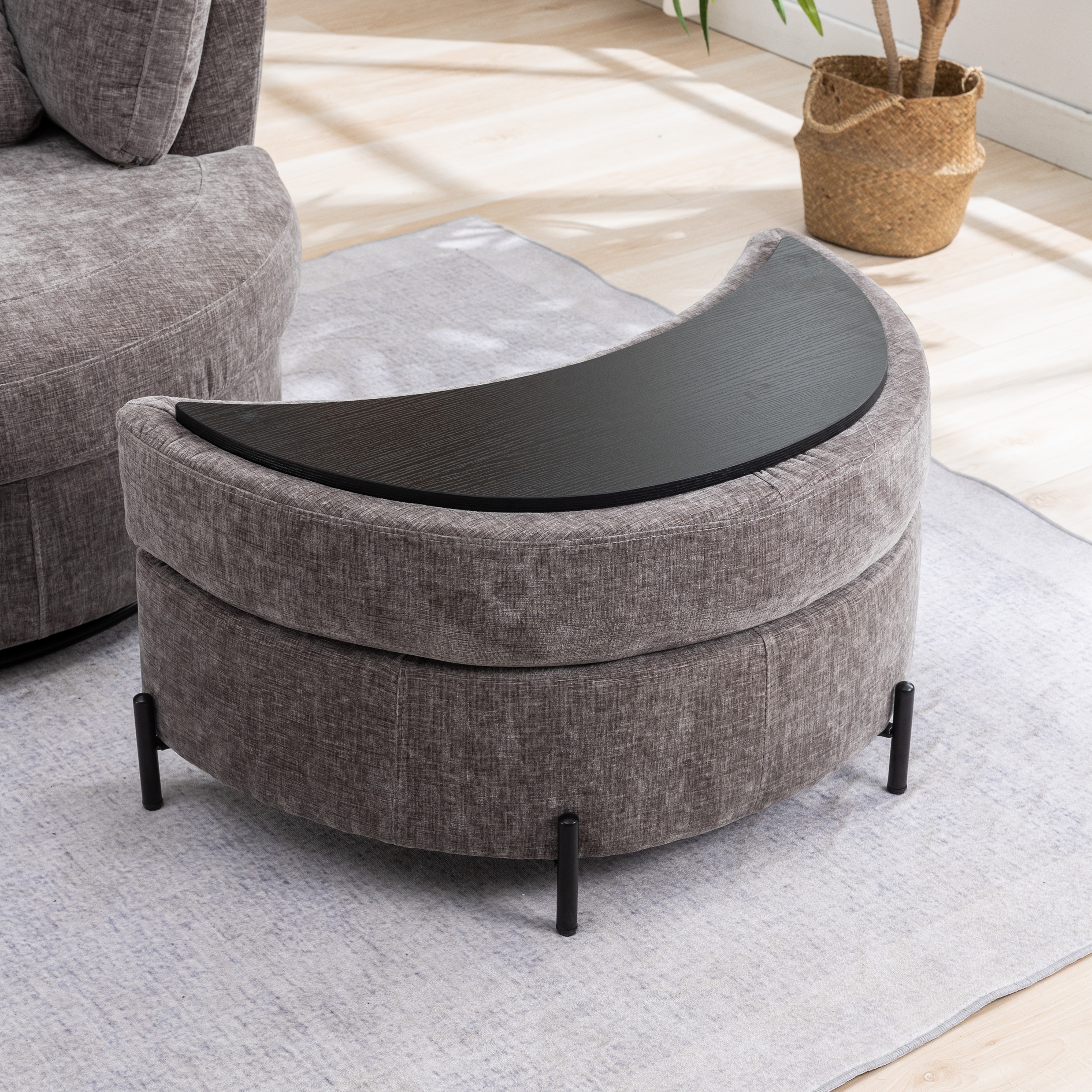 Hrinhom HC-W4001-GRAY Indoor-Ottomans - View #2