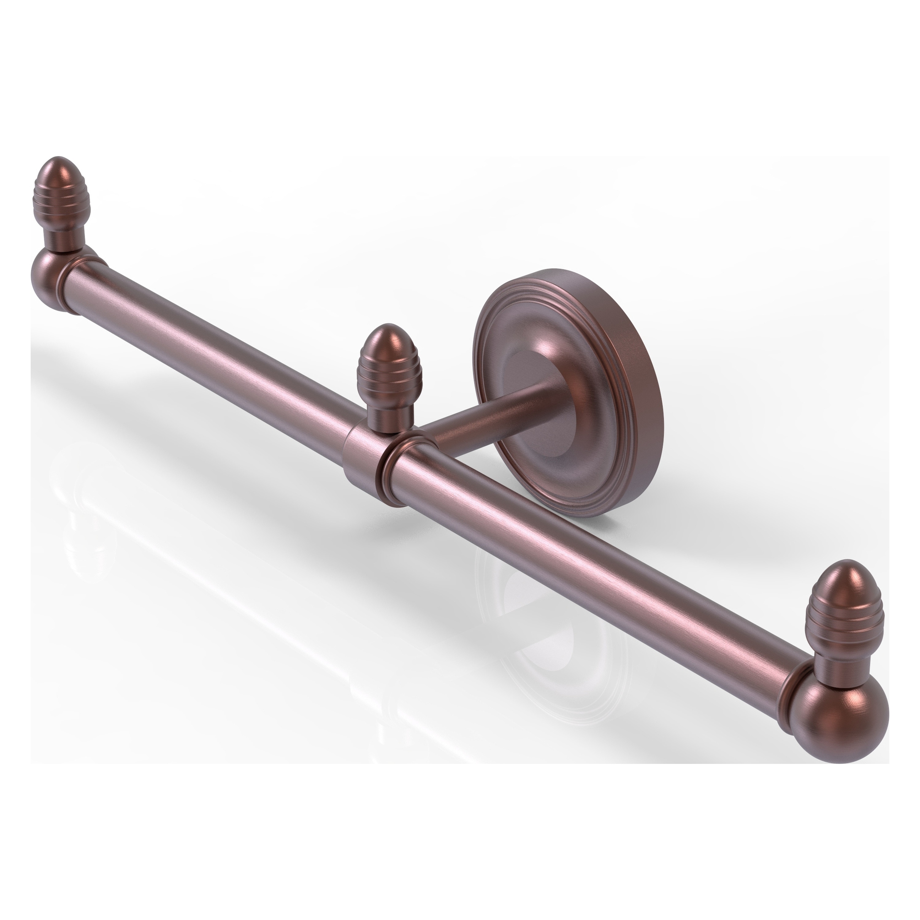 Allied Brass BPPR-HTB-2-CA Prestige Regal 15-in double Antique Copper Wall mount Double Towel Bar