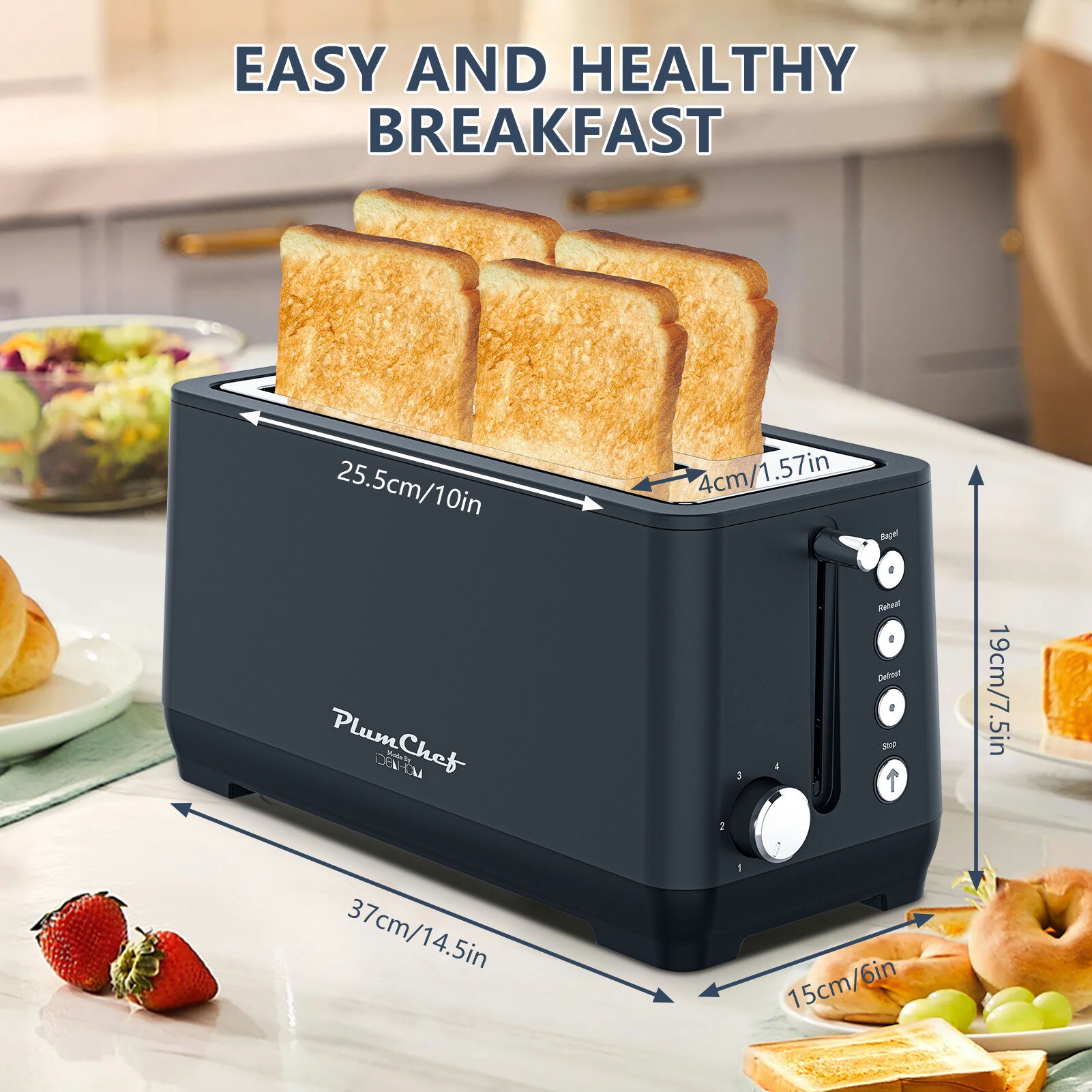BEARSOLIM DJYC-W1002P394183 Countertop-Toaster-Ovens - View #5