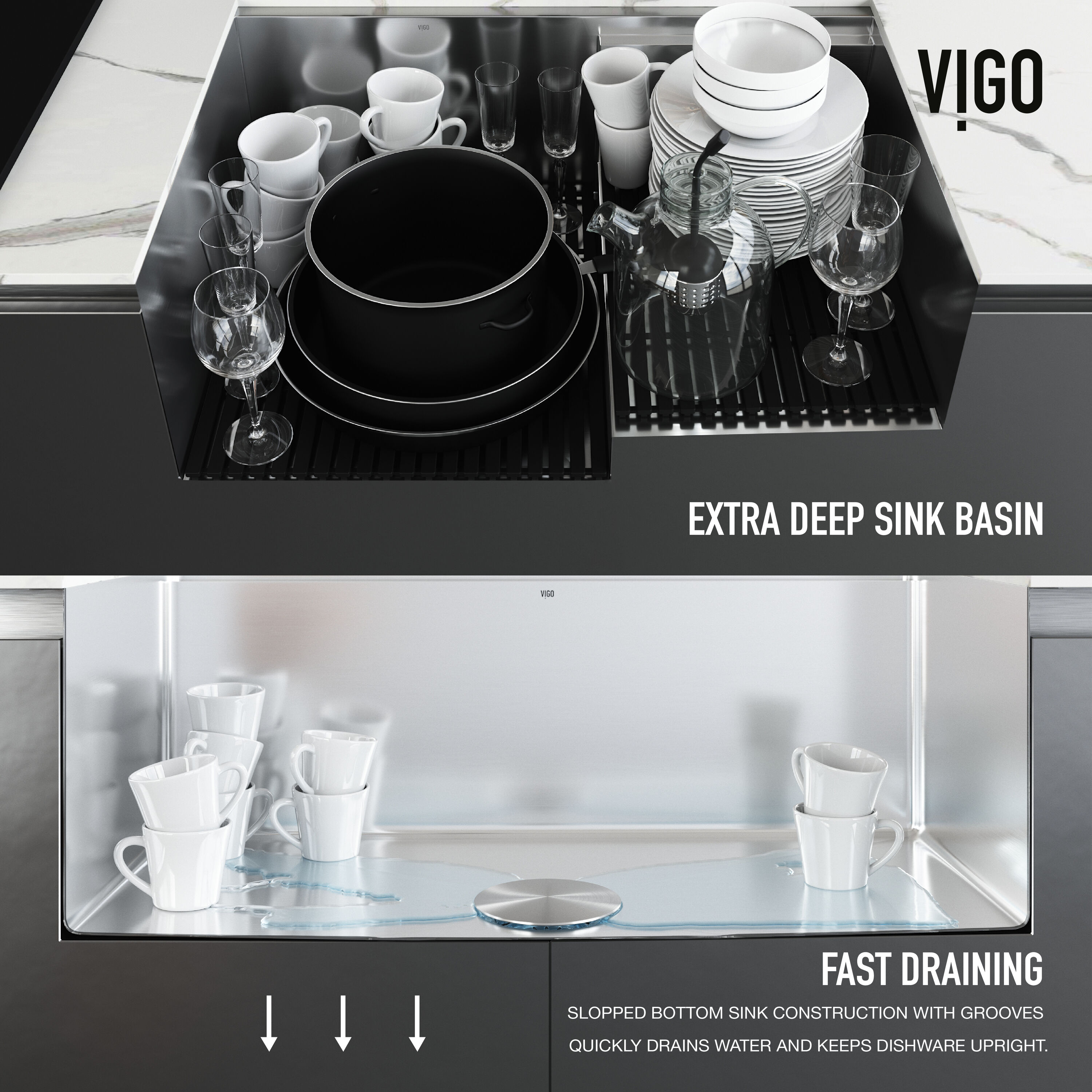 VIGO VG151045 Kitchen-Sinks - View #6