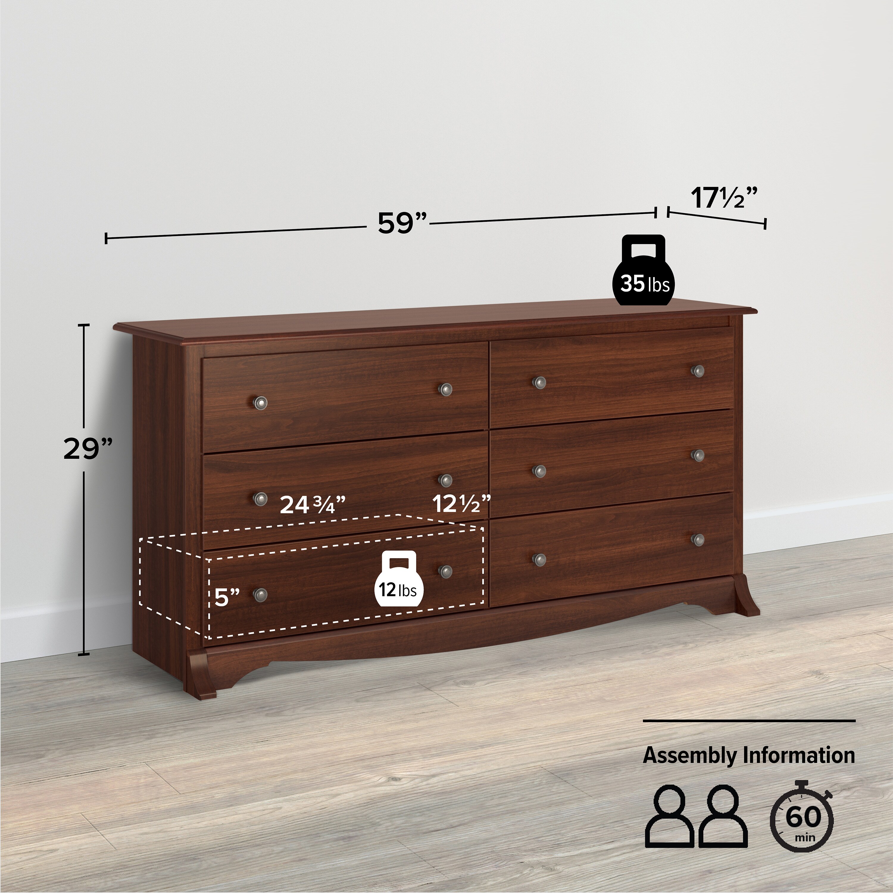 Prepac CDC-6330-K dressers - View #2