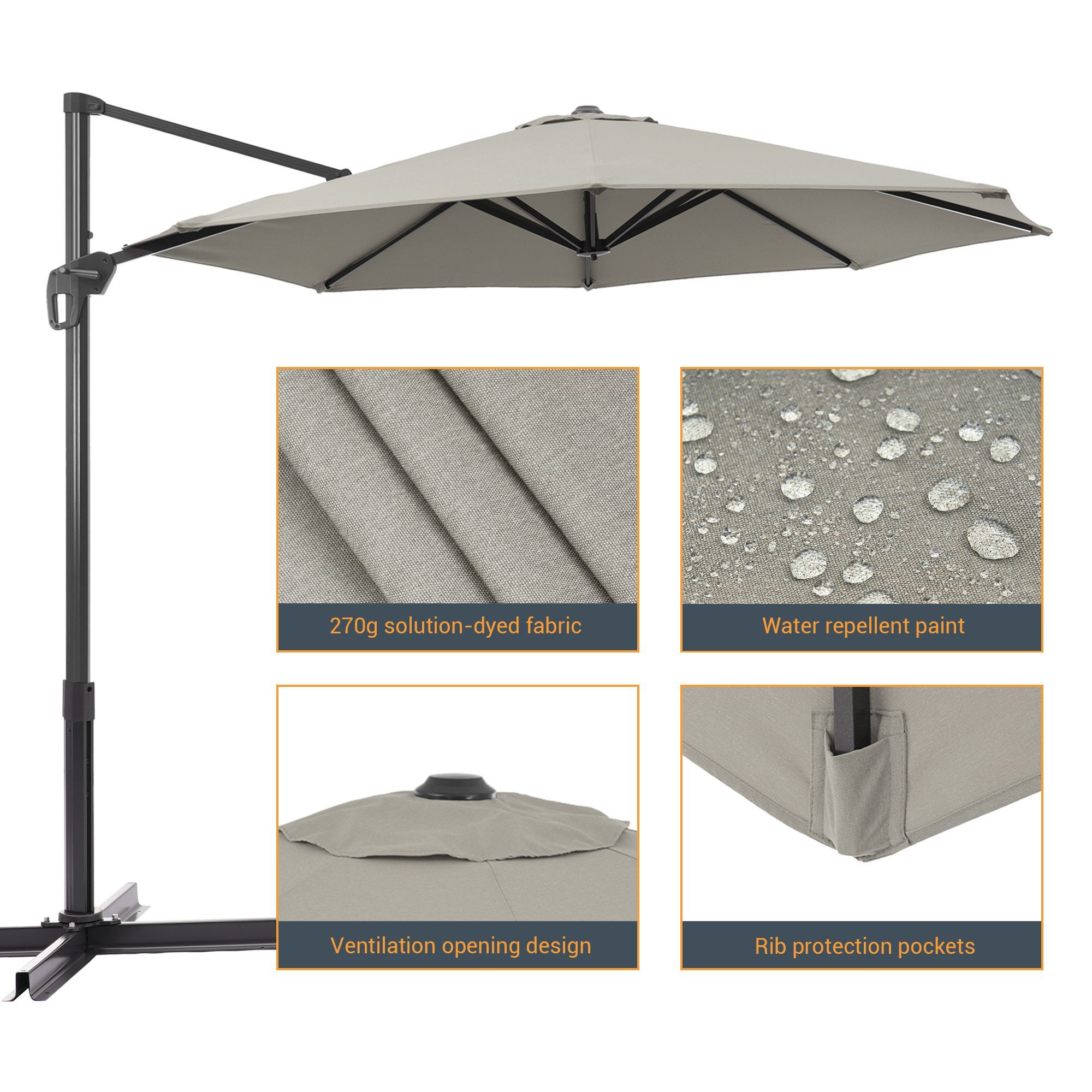 Sonkuki SD-NB11-GY Umbrellas-2 - View #2