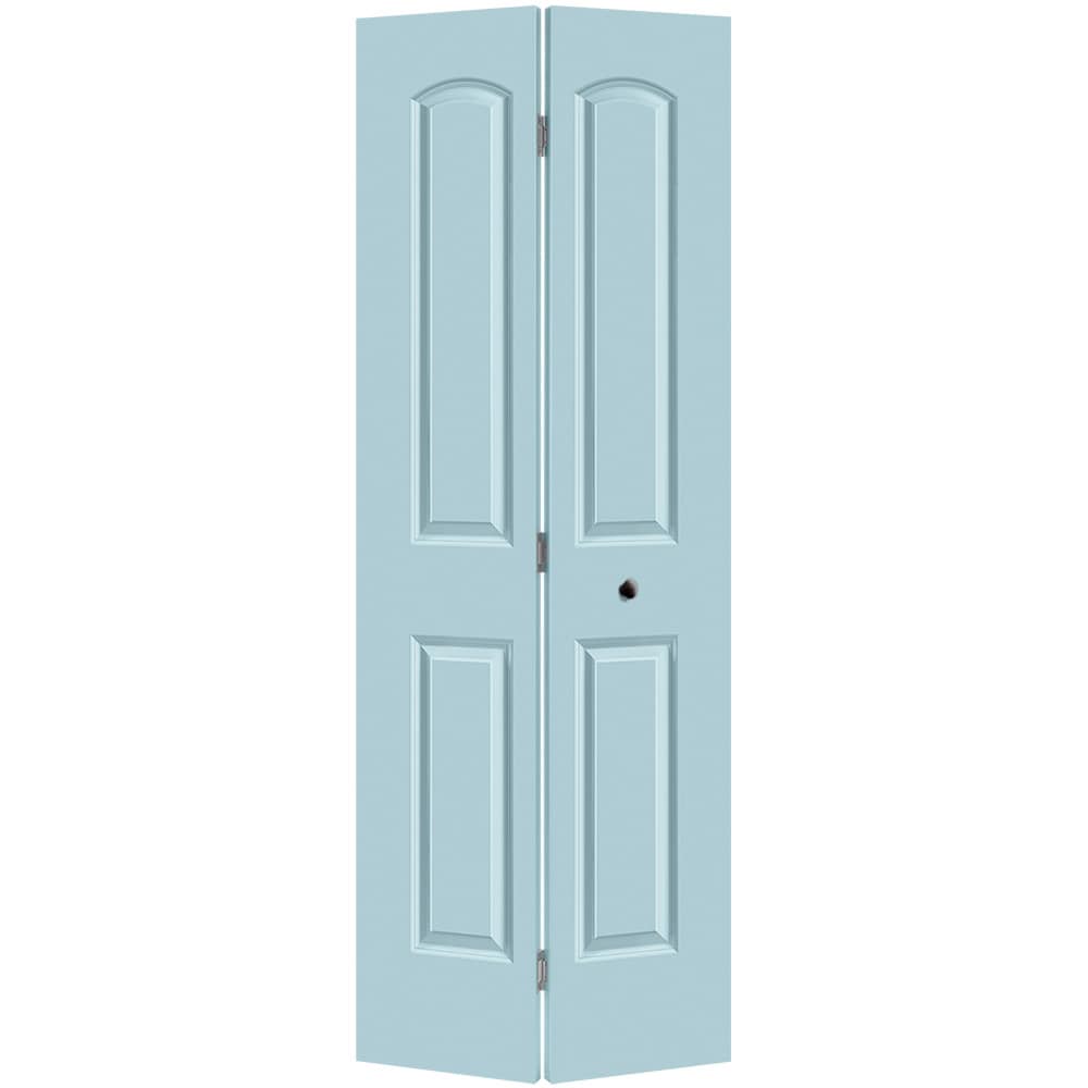 Masonite 1317533 Roman 30-in x 80-in Sea Mist 2-panel Smooth Hollow core Prefinished Molded composite Closet Bifold Door