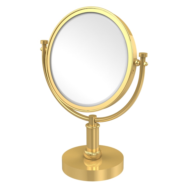 Allied Brass 8-in x 15-in Polished Chrome Double-Sided Magnifying Countertop Vanity Mirror Allied Brass 8-in x 15-in Polished Chrome Double-Sided Magnifying Countertop Vanity Mirror