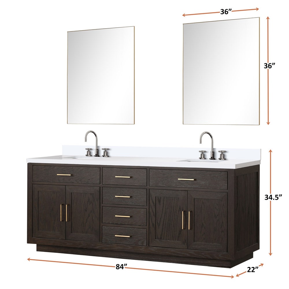 Lexora LVGI84DK211 Bath-Vanity-Combo - View #6