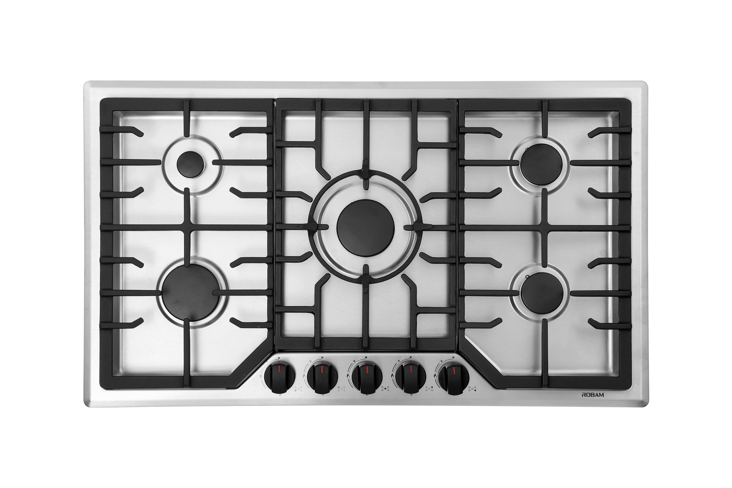36-in 5 Burners Stainless Steel Gas Cooktop | -7G9H50 - ROBAM ROBAM-7G9H50