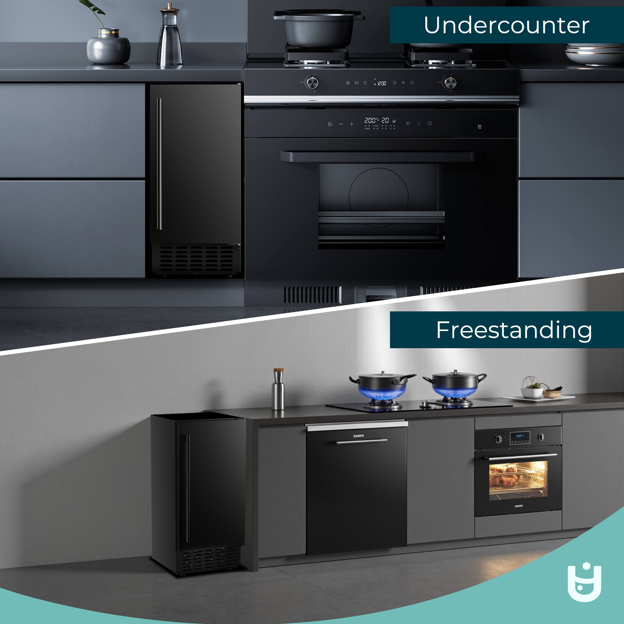 Euhomy CIM007-66BL Commercial-Ice-Makers - View #4