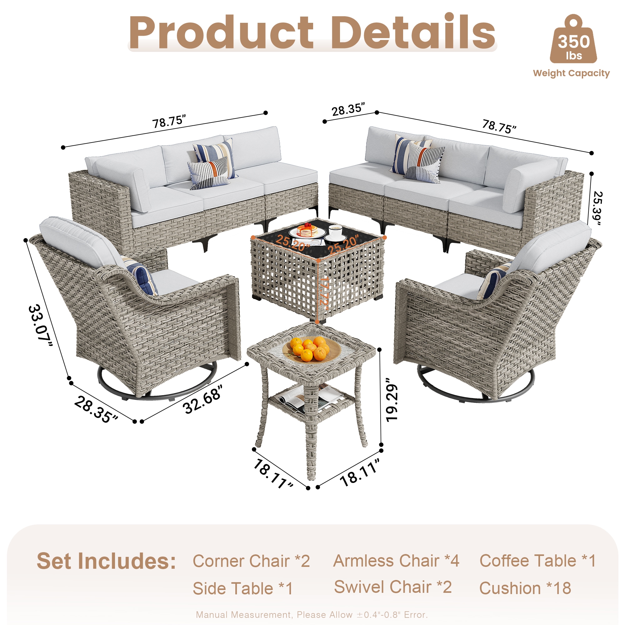 XIZZI XISKT405-RC3 Patio-Conversation-Sets - View #7