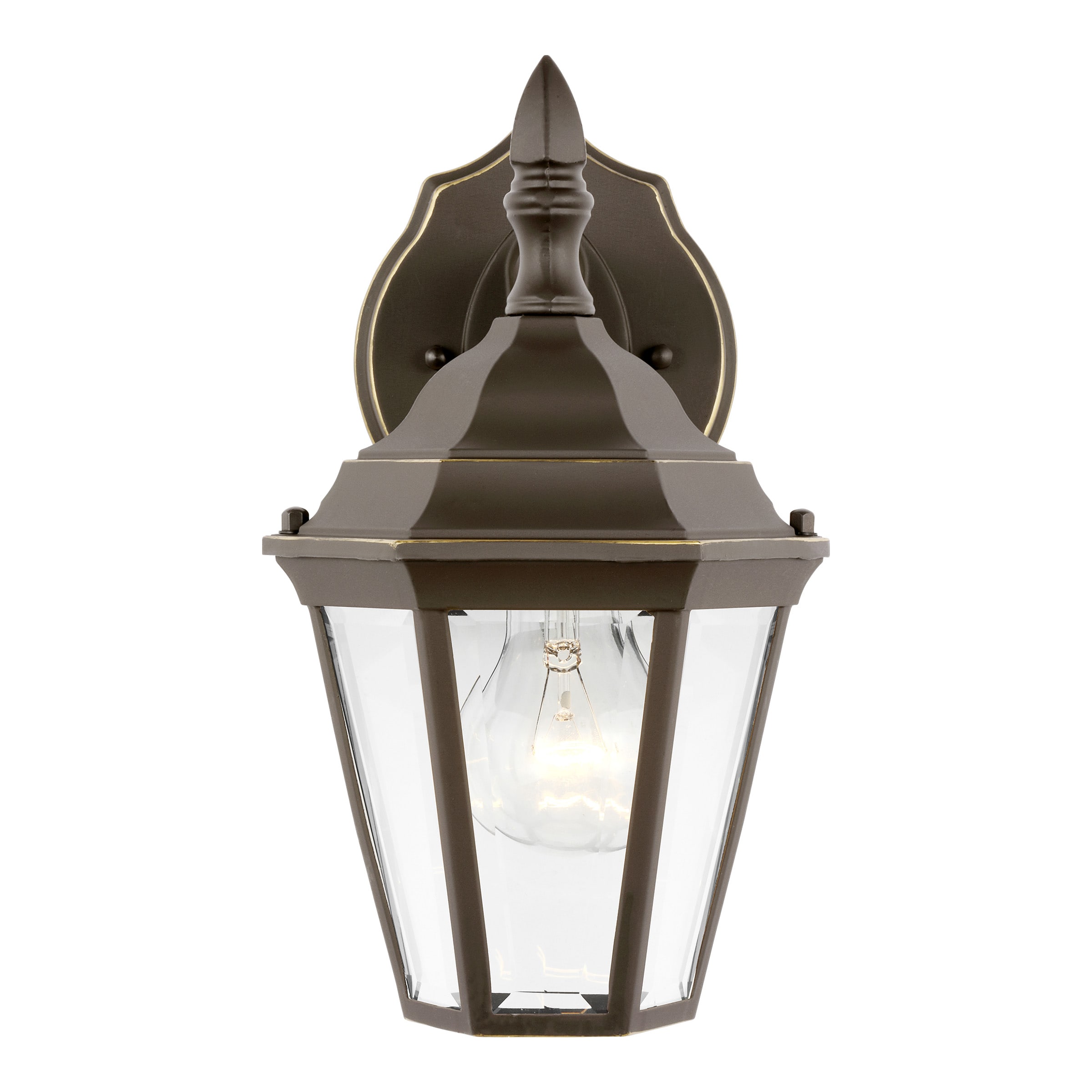 Generation Lighting 88937-71 Bakersville 1 -Light 11-in H Antique Bronze Hardwired Outdoor Wall Light