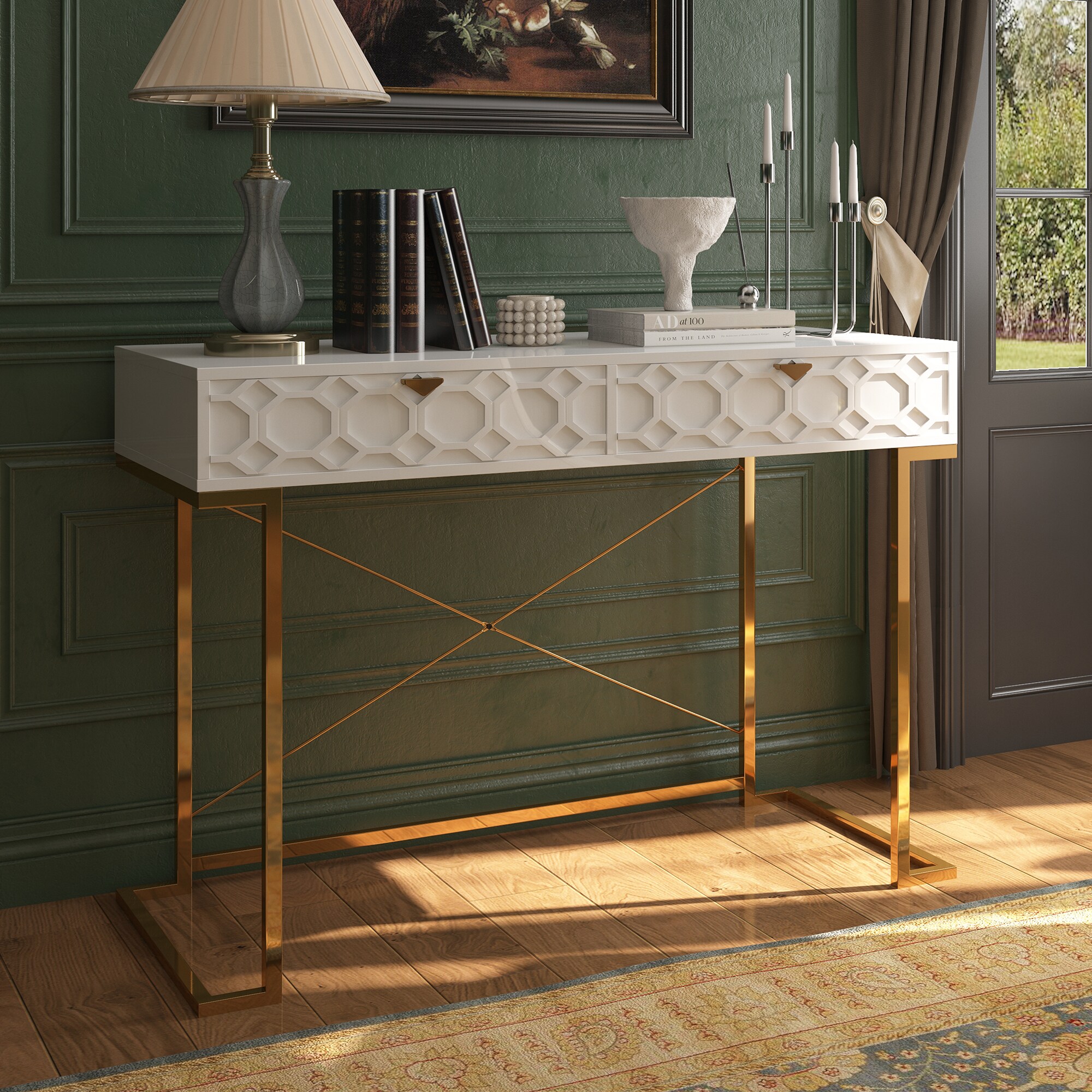 Clihome CL-DK1-WH Console-Sofa-Tables - View #7