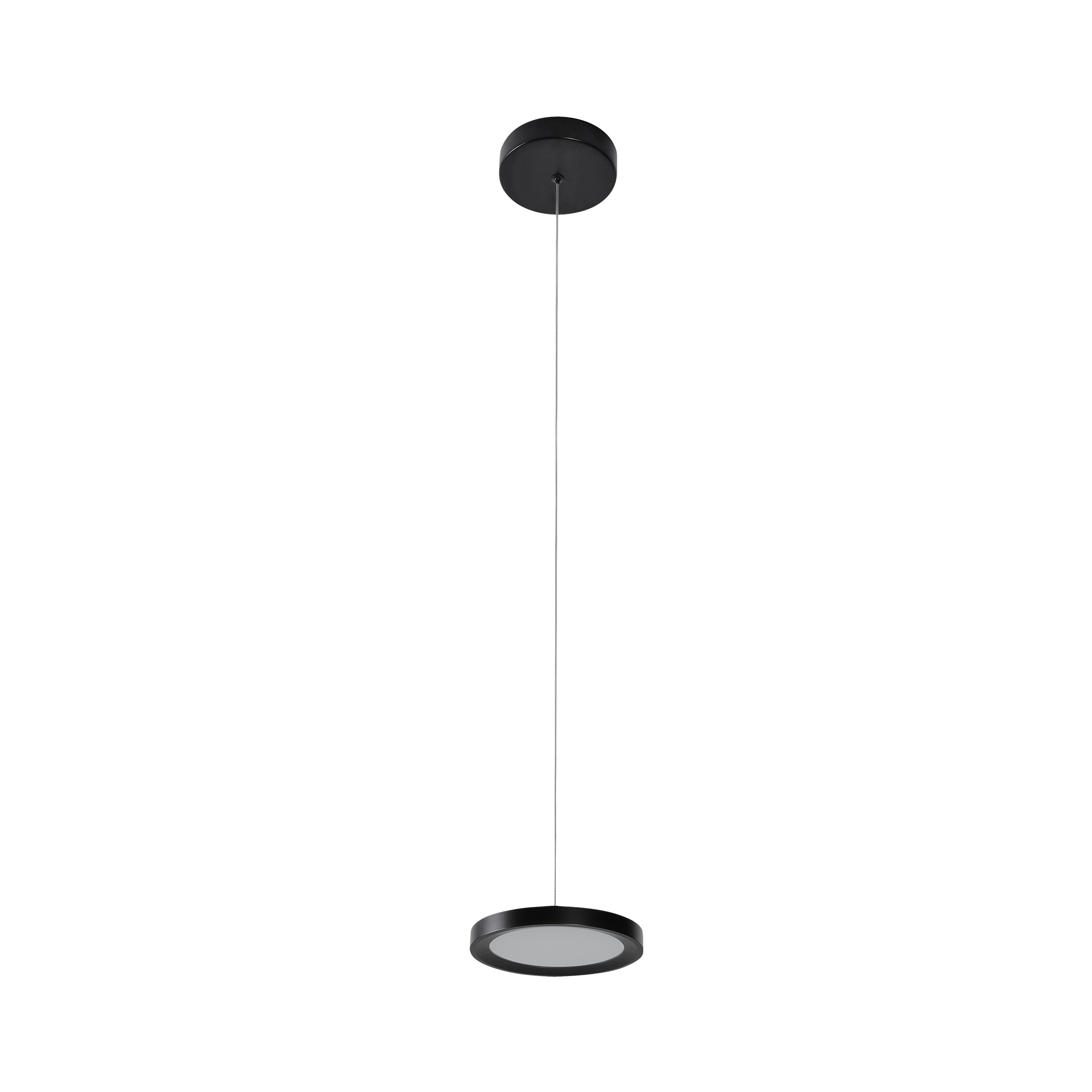 VONN Lighting Salm Black Modern/Contemporary Drum LED Mini Pendant ...