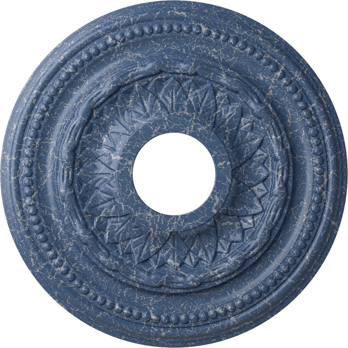 Ekena Millwork CM15GAAMC Galway 15.75-in W x 15.75-in L Painted Americana Crackle Polyurethane Whole Ceiling Medallion