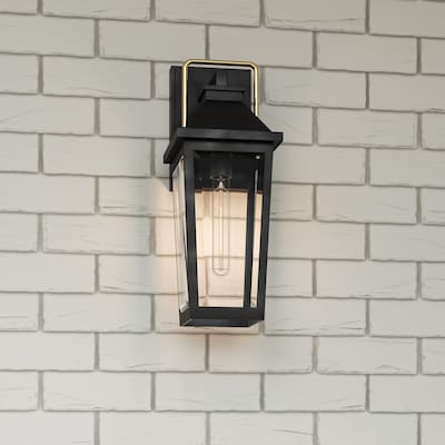 14.5-in W Black Outdoor Flush Mount Light 14.5-in W Black Outdoor Flush Mount Light