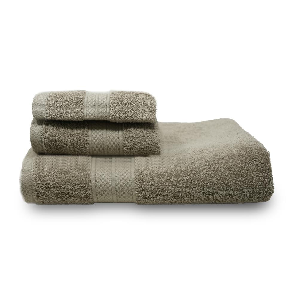 allen + roth 3-Piece Chambray Cotton Quick Dry Bath Towel Set (Quick Dry)  in the Bathroom Towels department at