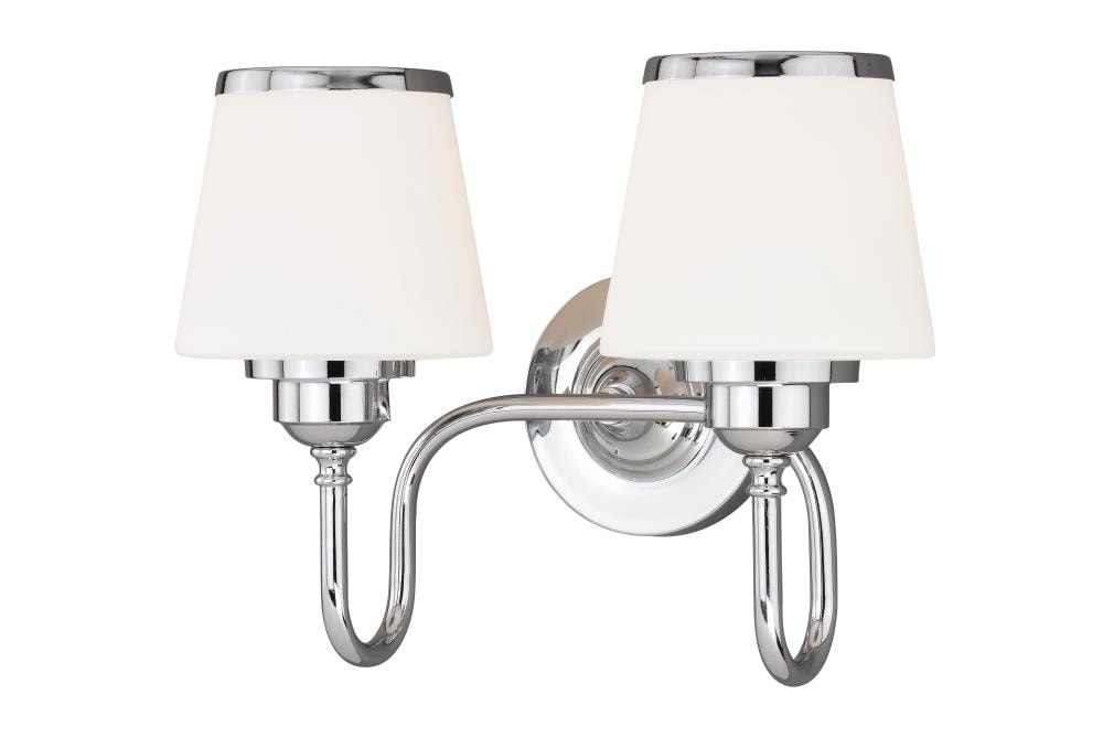 Cascadia W0204 Kelsy 2-Light Chrome Transitional Vanity Light