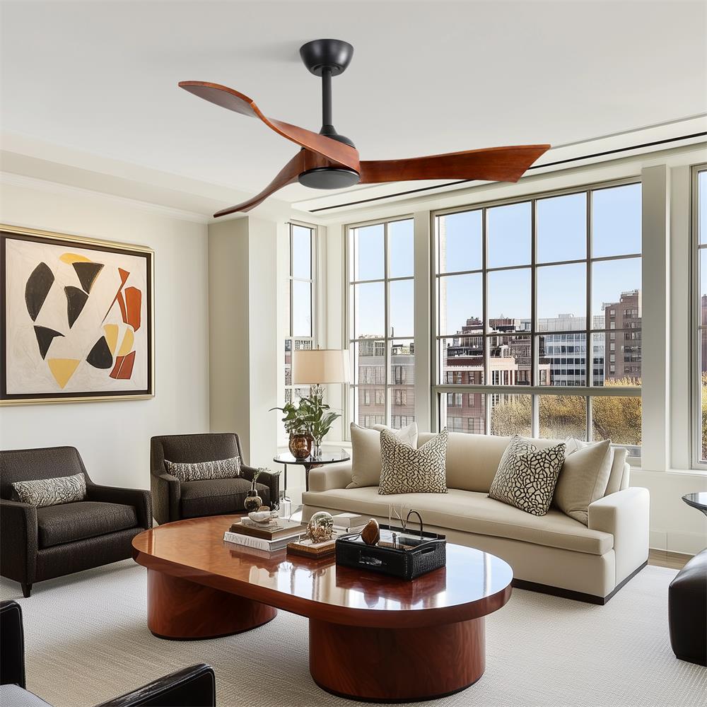 Sofucor LW-52K012-BK-WD-HTM Ceiling-Fans - View #4