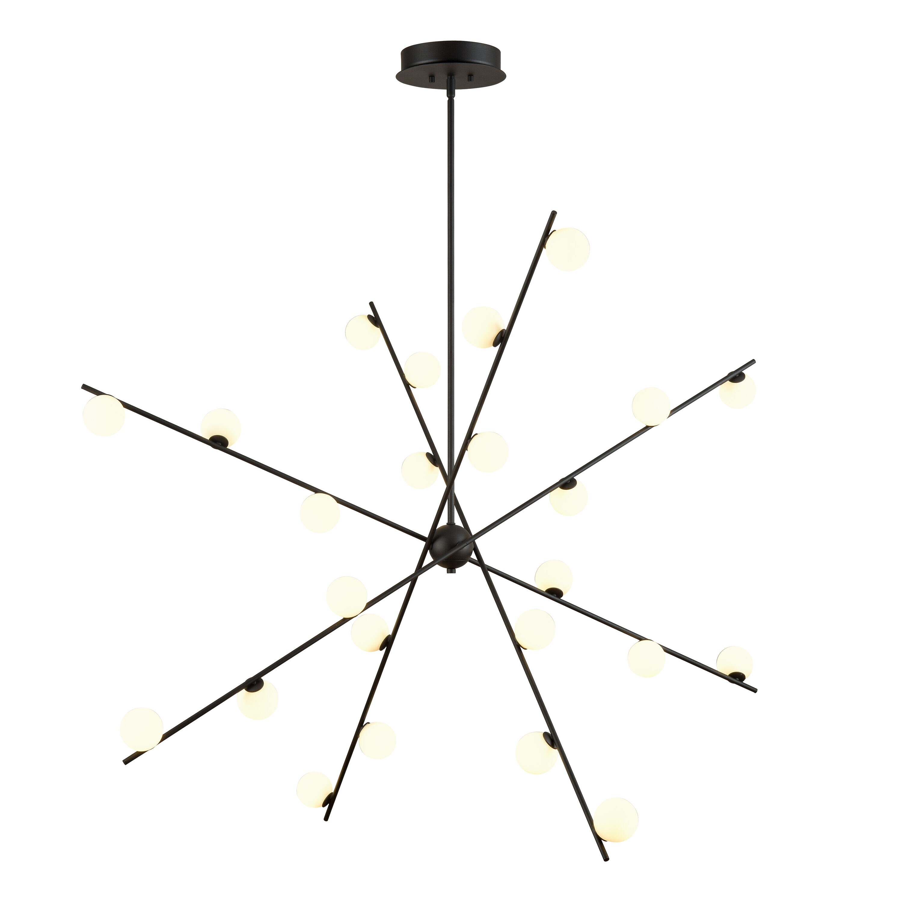 Westmore by ELK Lighting LW-202302010130 Dublin Black Mid-century For Use in Bedrooms, Dining Rooms, Foyers, Living Rooms Chandelier
