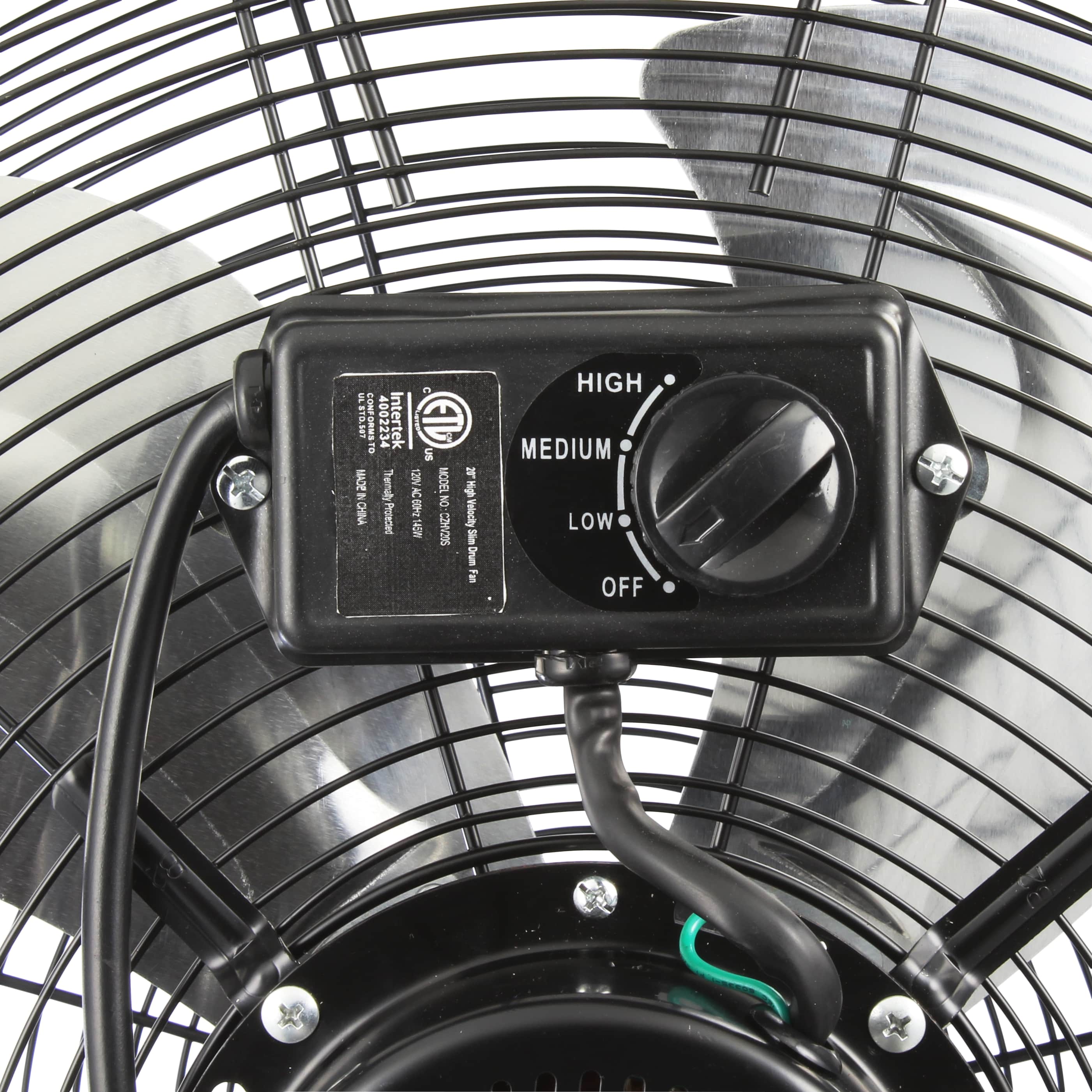 Comfort Zone 20 in. High velocity Slim Drum Fan in the Portable Fans  department at