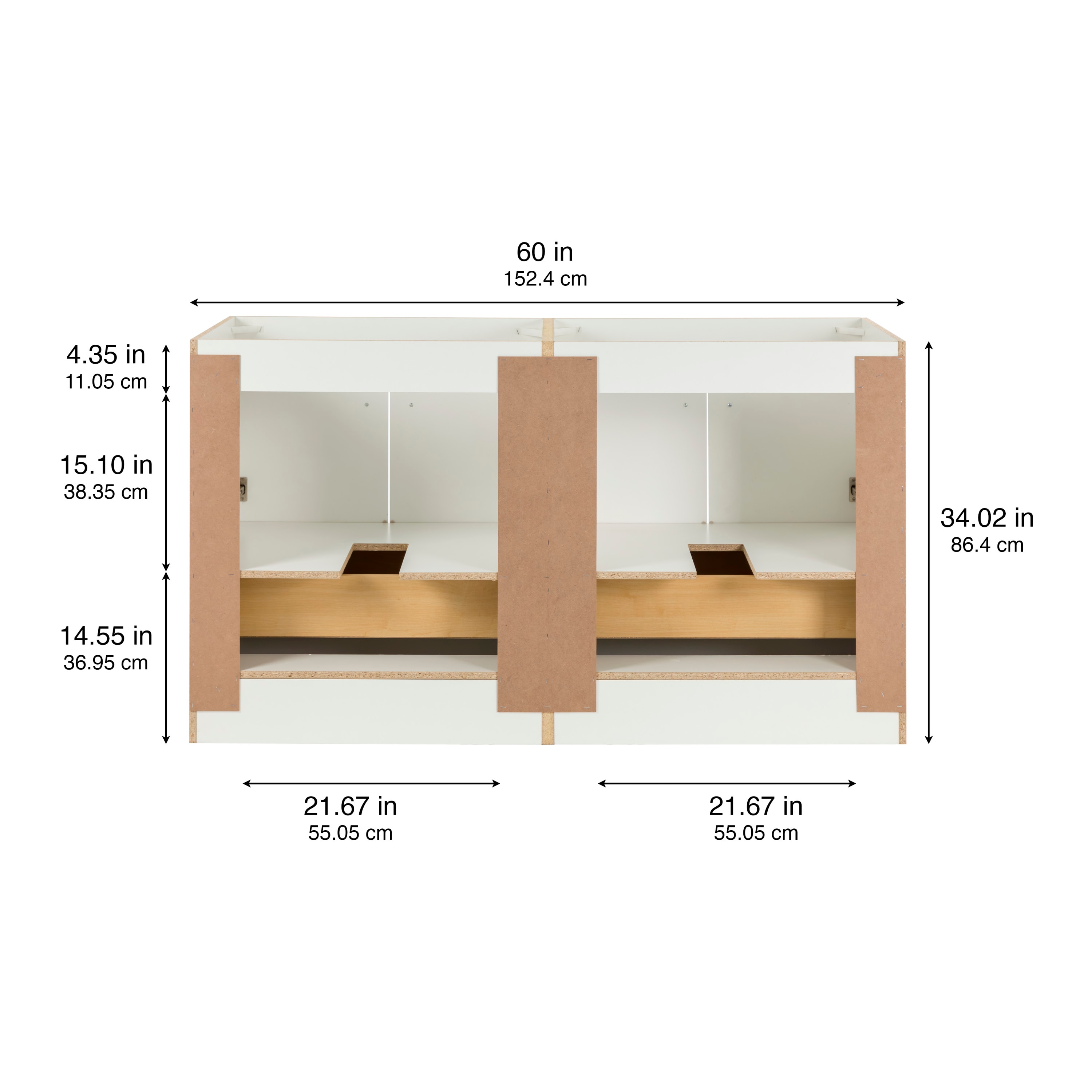 Style Selections ME60P1-WH vanities - View #5