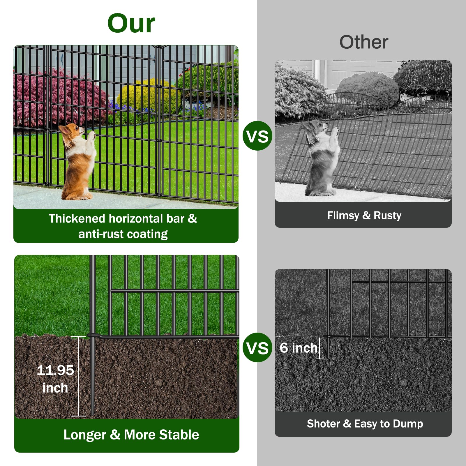 Afoxsos LAF0304F20 Garden-Utility-Fencing - View #3