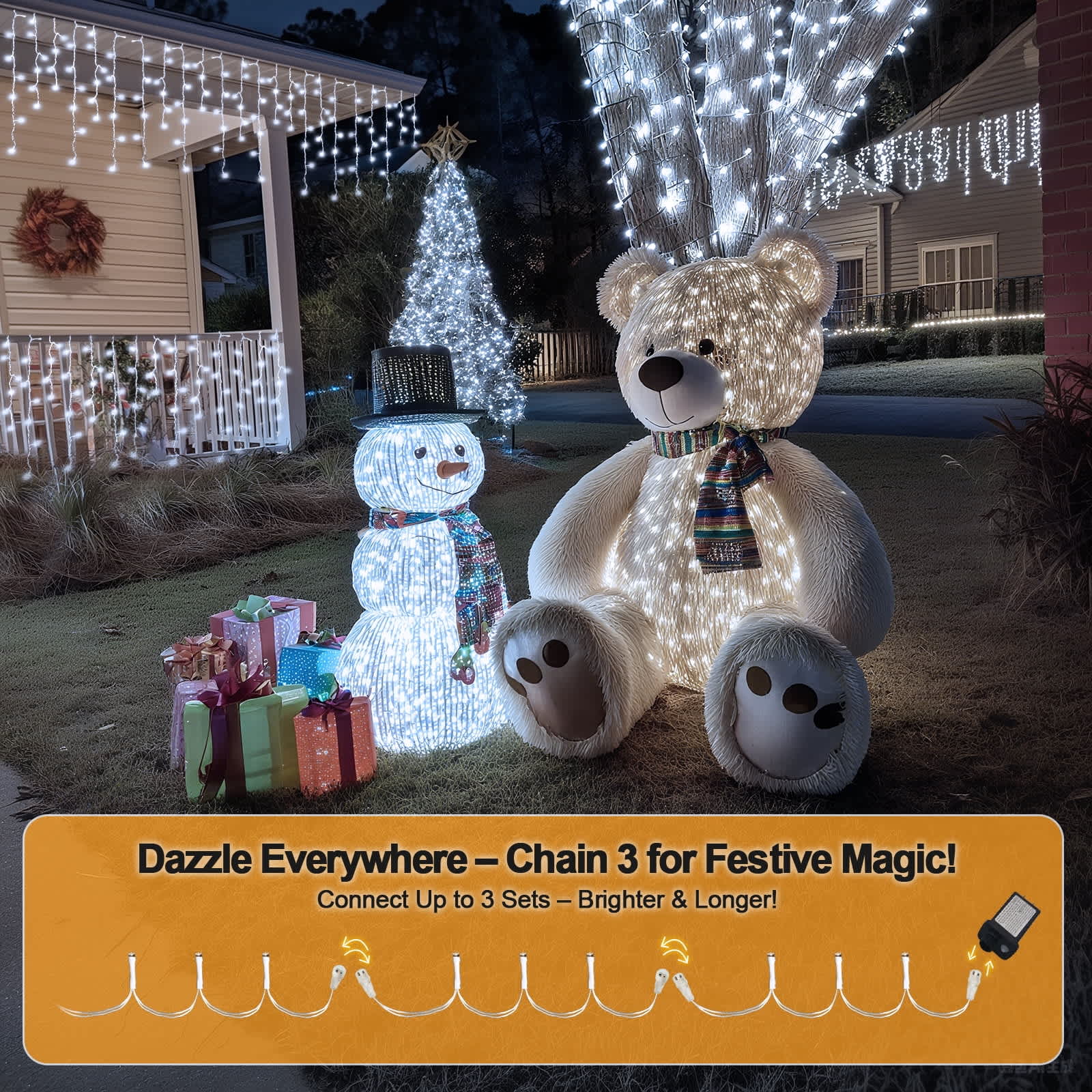 BIGHOUSE BH3003010038 Christmas-Icicle-Lights - View #7