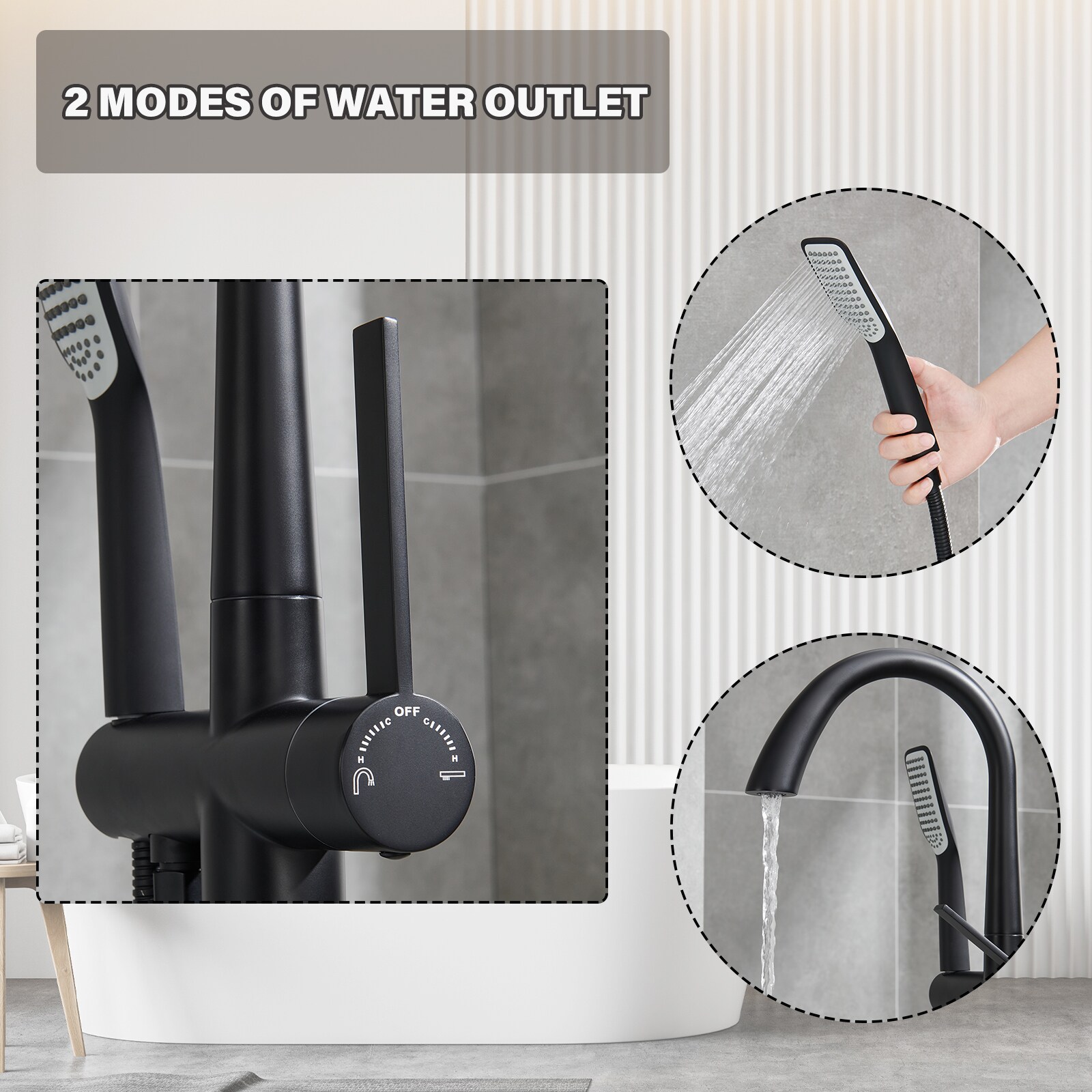 Flynama FLNK0852Q Roman-Tub-Faucets - View #5