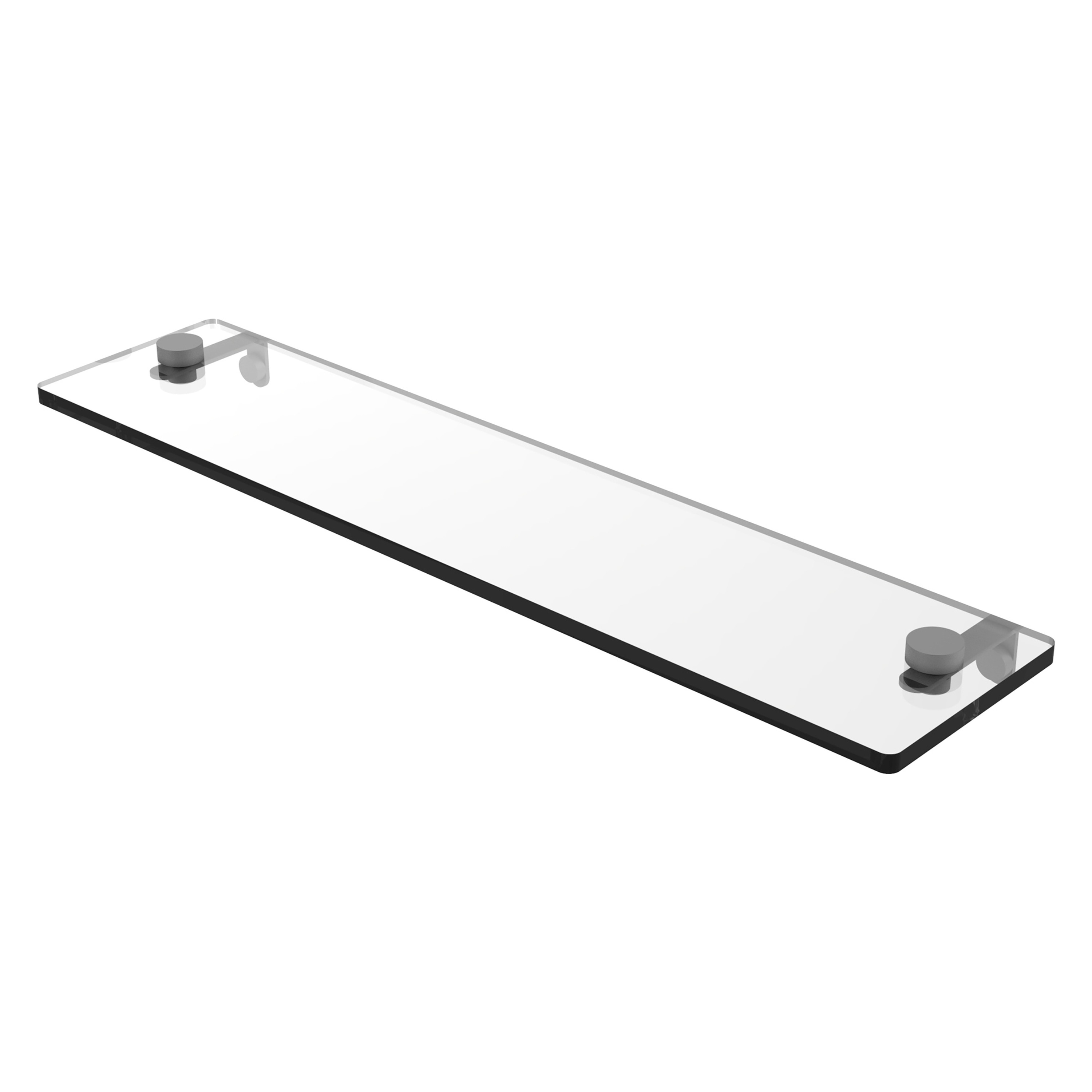 Allied Brass NS-1/22-GYM Matte Gray Wall mount Bathroom Shelf ( 22-in x 2-in x 5-in )
