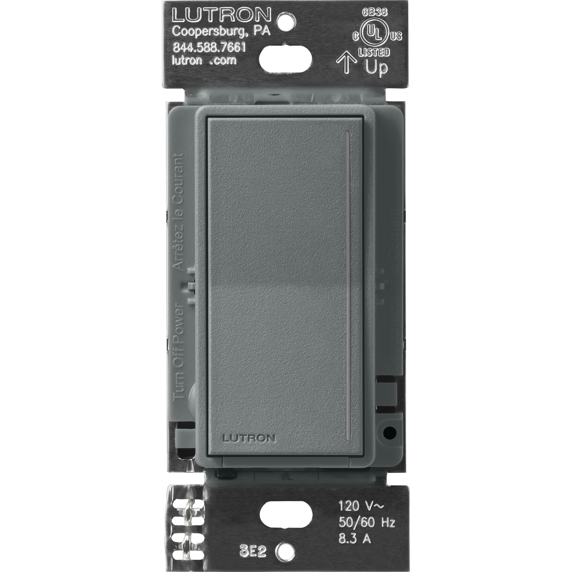 Lutron ST-RD-SL Sunnata Pro LED+ Multi-Location LED Illuminated ELV Touch Companion Dimmer Slate