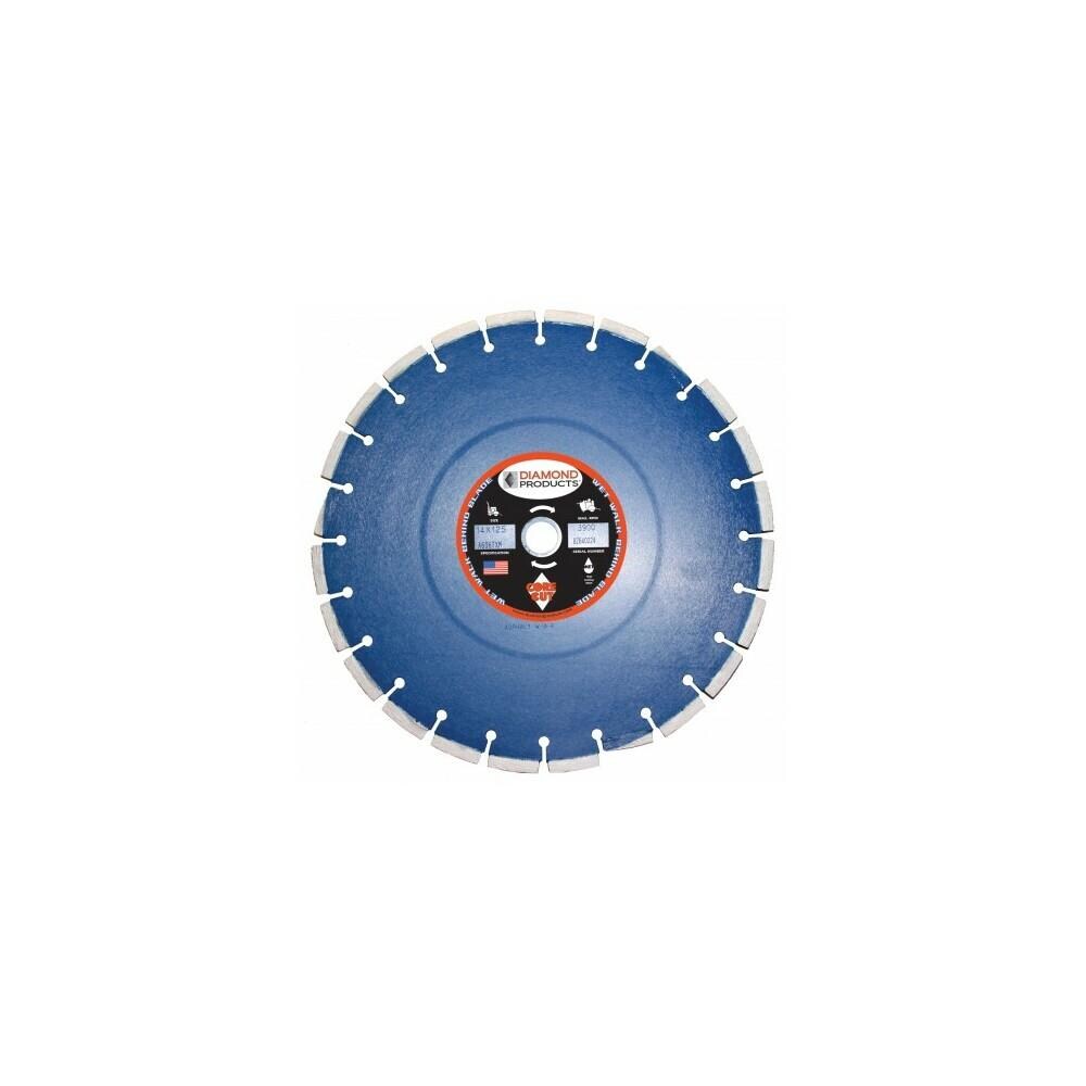 Diamond Products DMND3750  CT-24175M Professional Blue Plus Cured Concrete Walk Behind Saw Diamond Blade with Metric Core, 24 x 0.175 x 1 in.