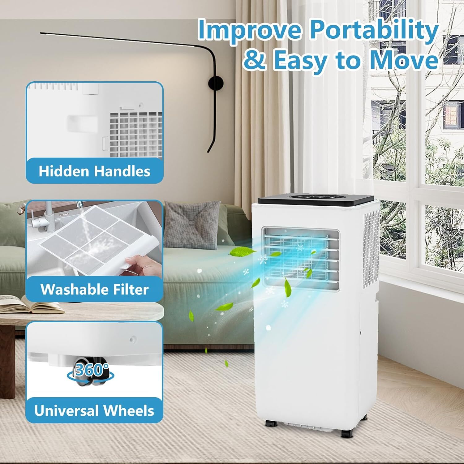 Der Rose LMXPHO-10GP-08223BBX Portable-Air-Conditioners - View #6
