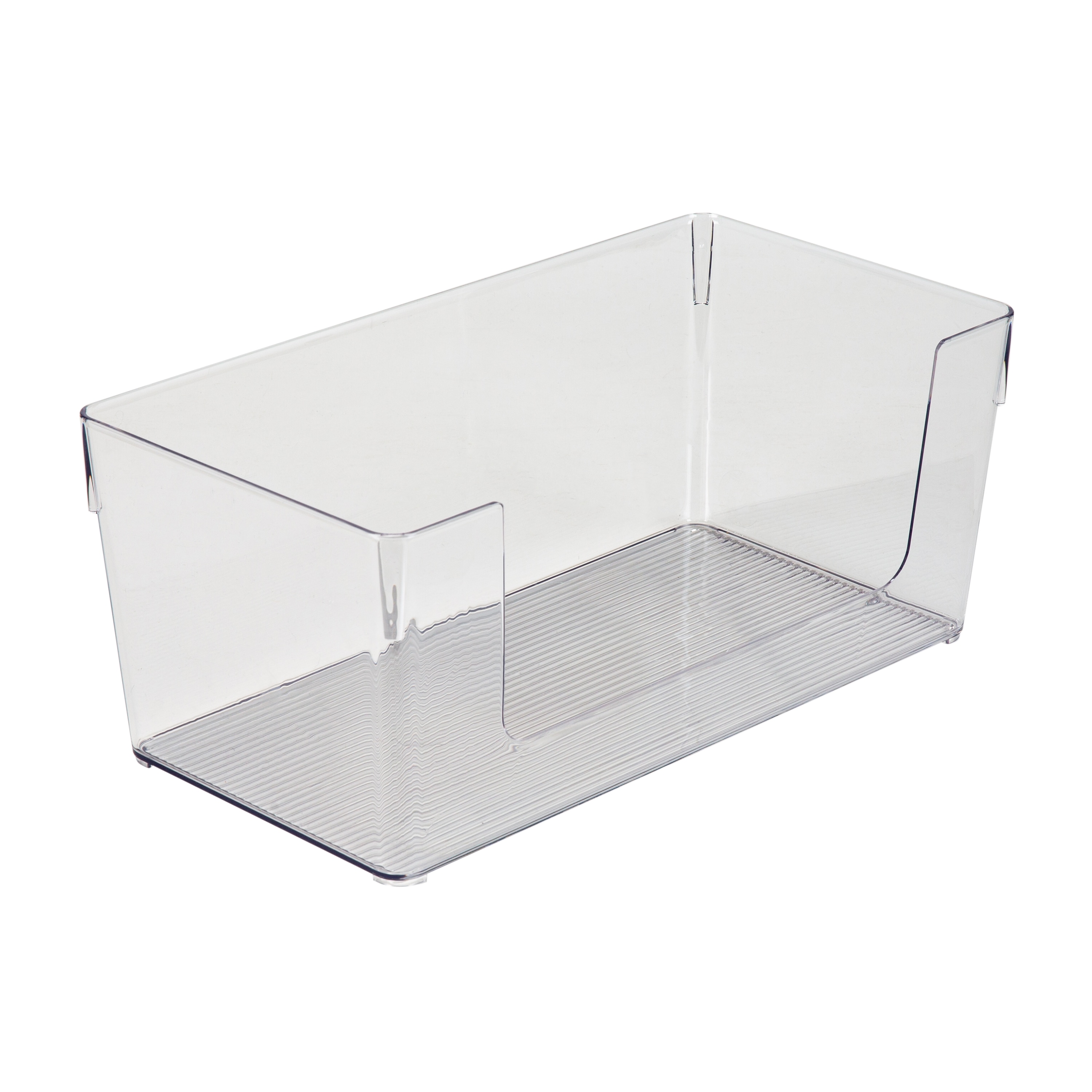 DILIBRA Clear Stackable Storage Drawers Bins, Plastic Storage Organizer  Containers with Pull-out Drawer, Acrylic Storage Box for Kitchen Cabinet